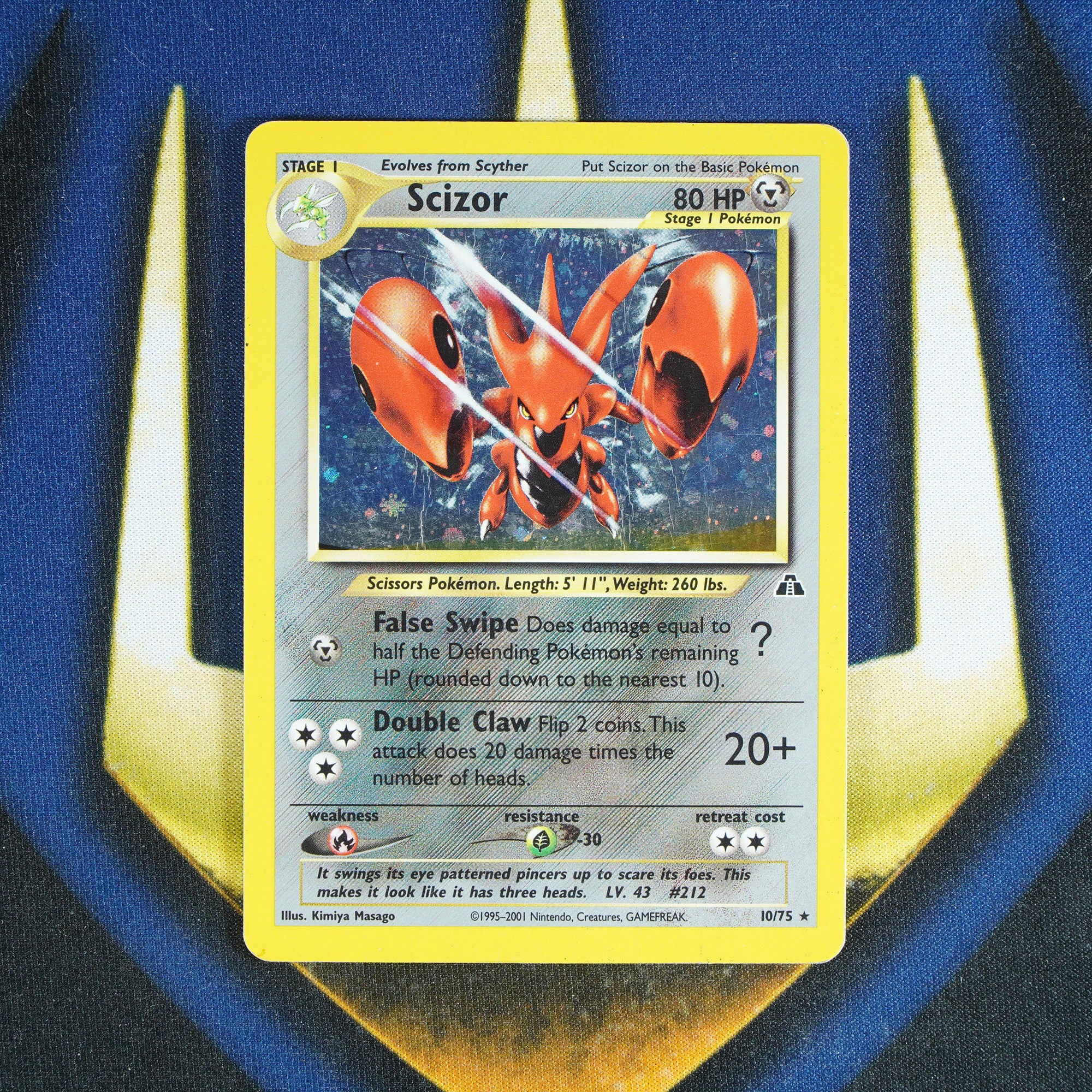 Scizor NEO DISCOVERY Holo Rare 10/75 [HP]