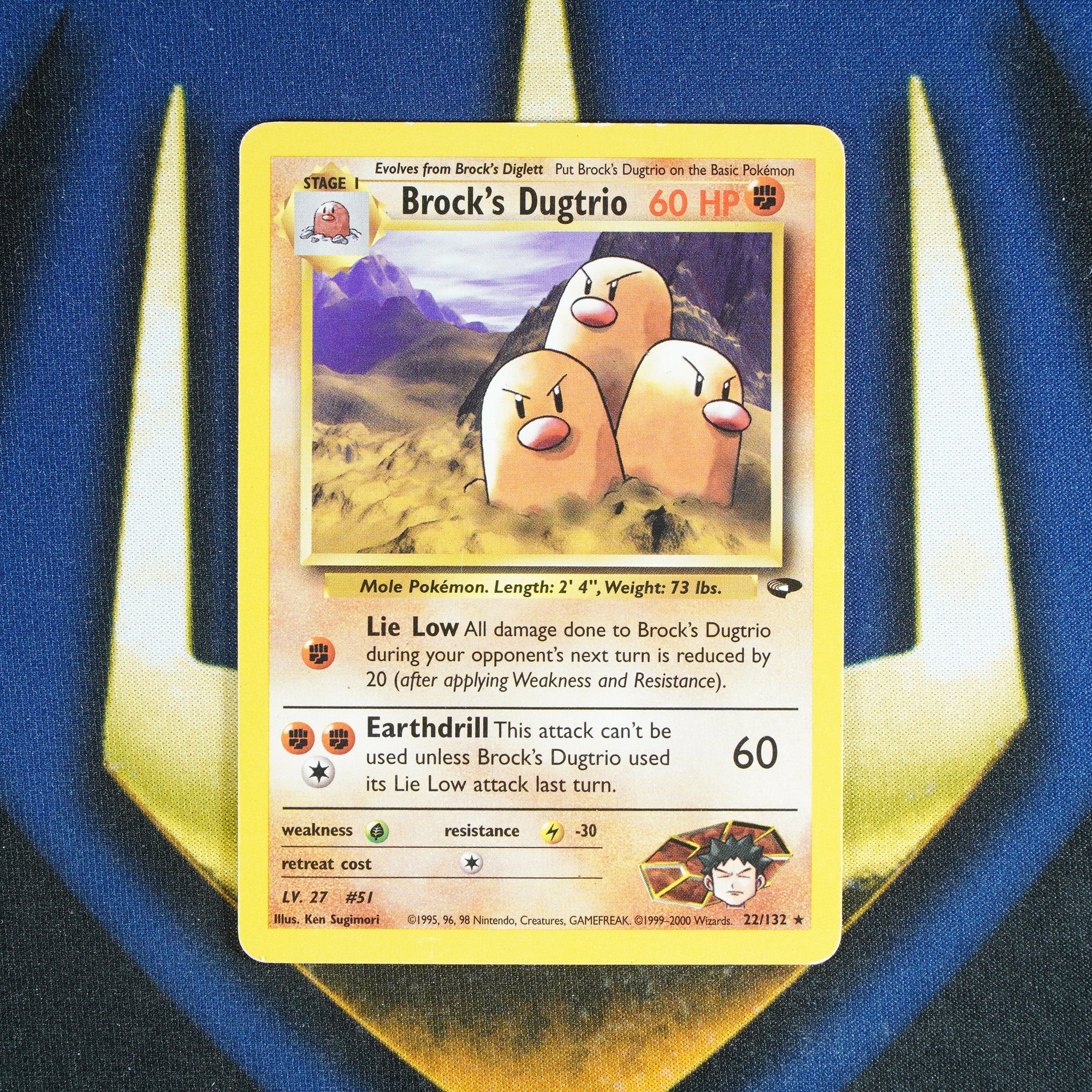 Brock's Dugtrio GYM CHALLENGE Rare 22/132 [MP]