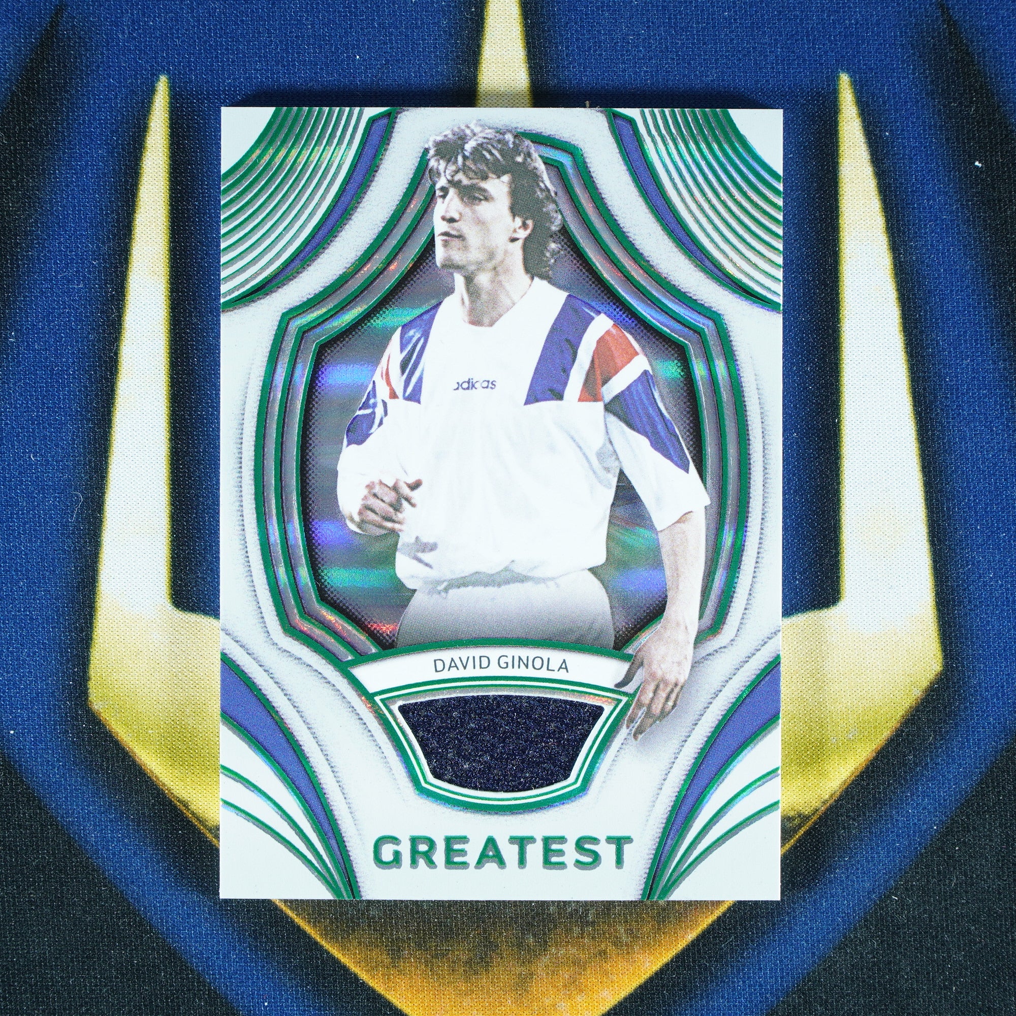 David Ginola 2025 Futera Platinum Greatest Match Worn Relic /12