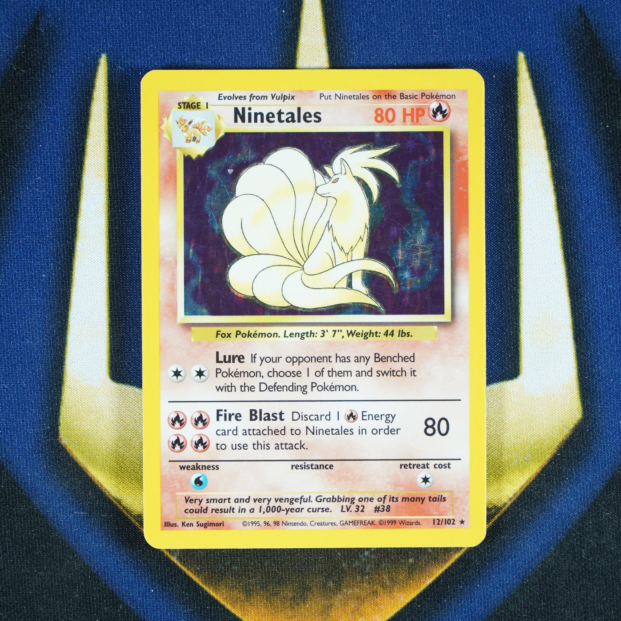 Ninetales Base Set Holo Rare 12/102