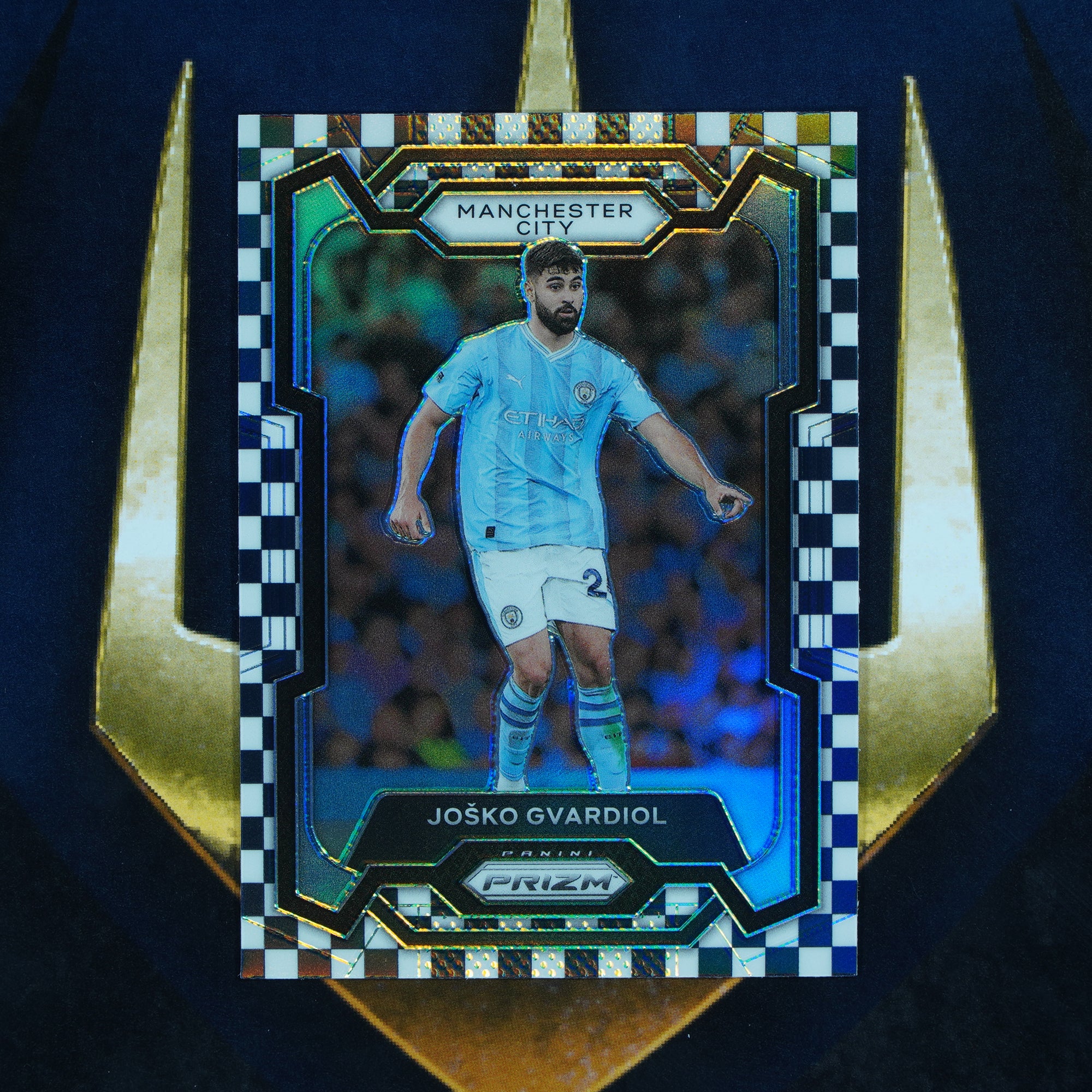 Joska Gvardiol 2023-24 Panini Prizm Checkerboard #18 Manchester City