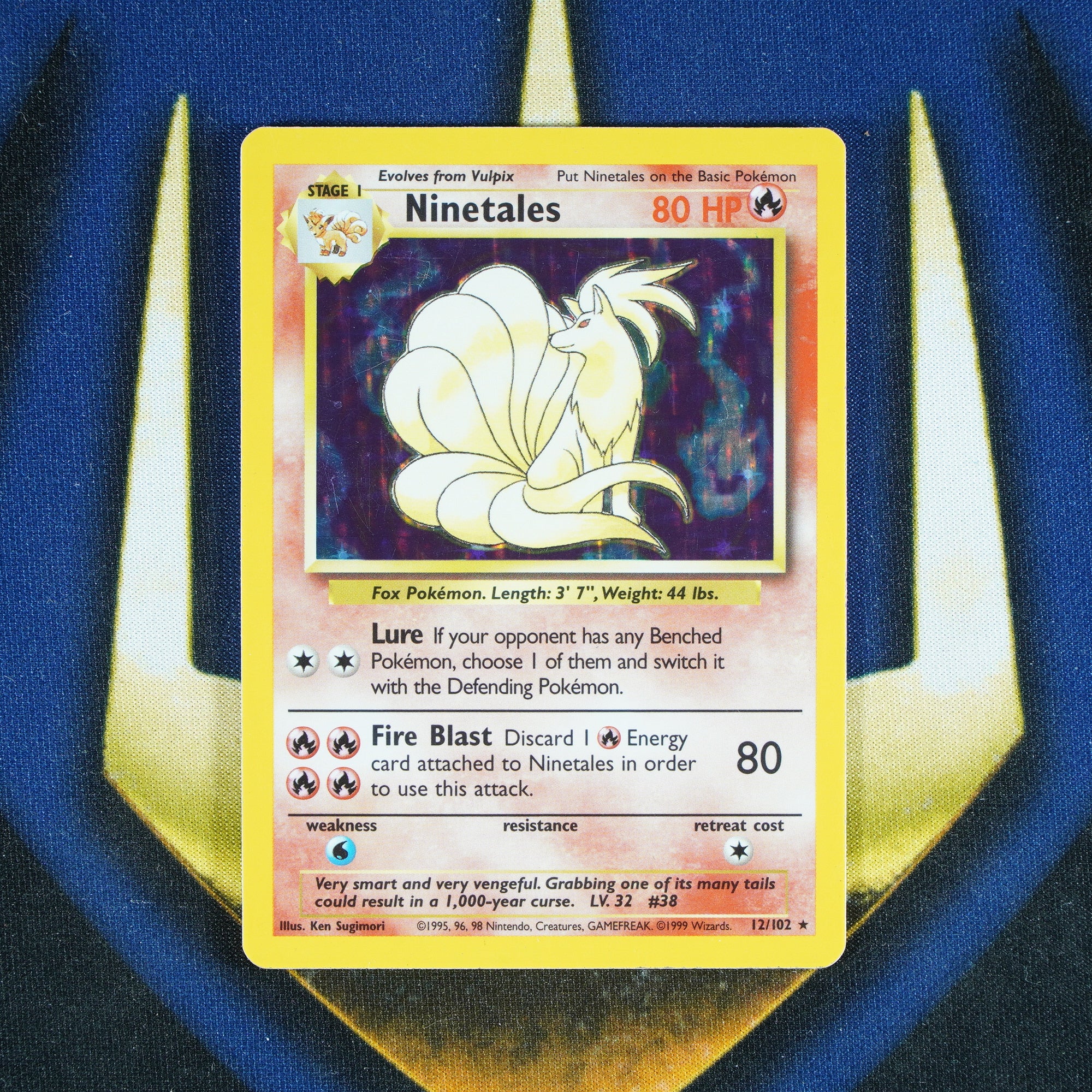 Ninetales Base Set Holo Rare 12/102