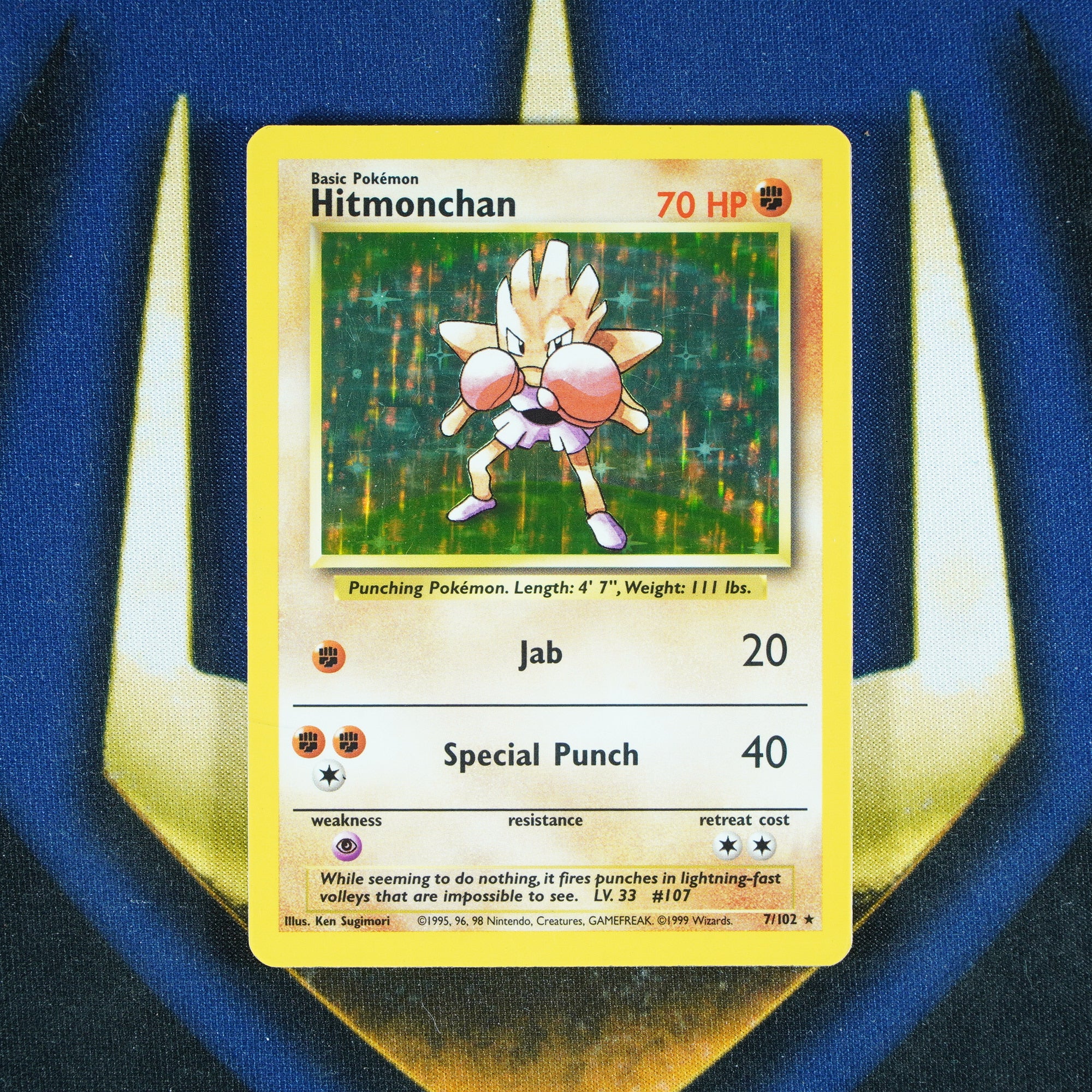 Hitmonchan Base Set Holo Rare 7/102