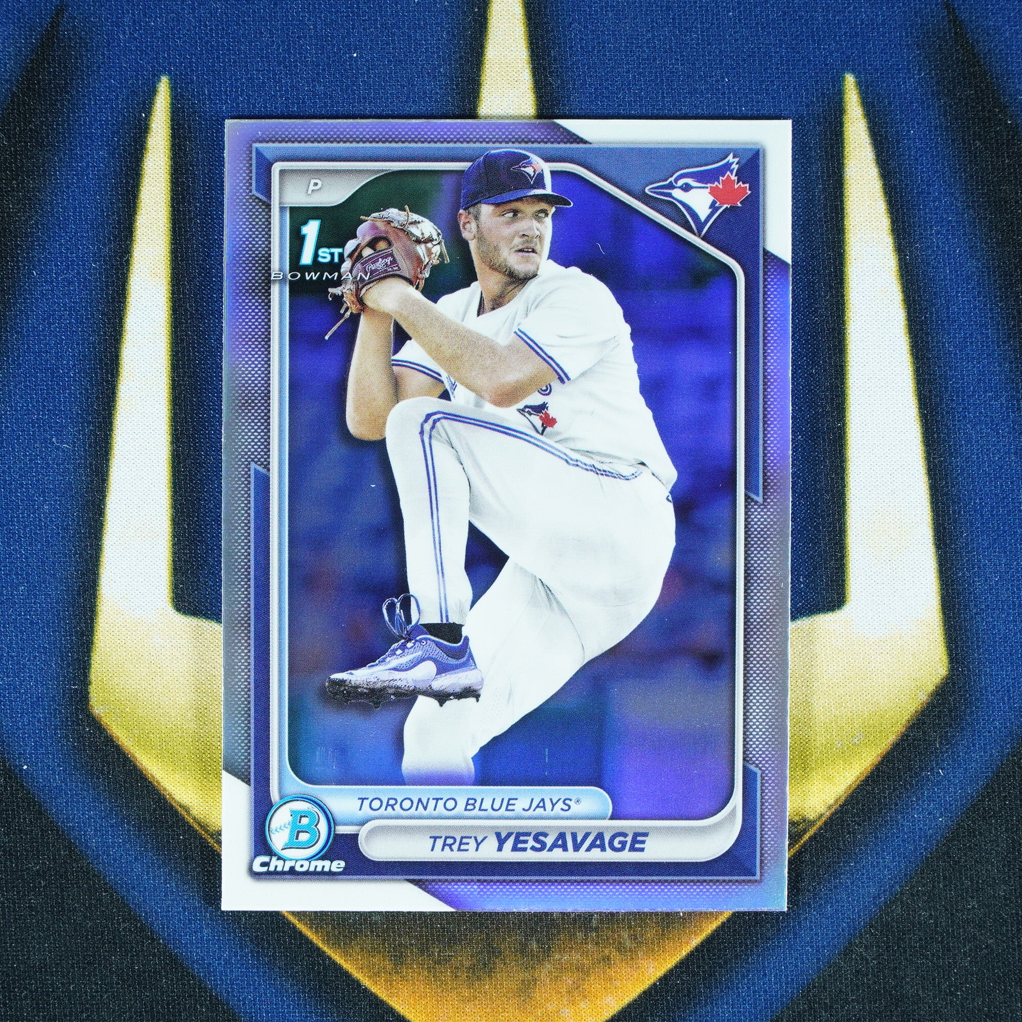 Trey Yesavage 2024 Topps Bowman Draft Chrome Refractor 1st BDC-92