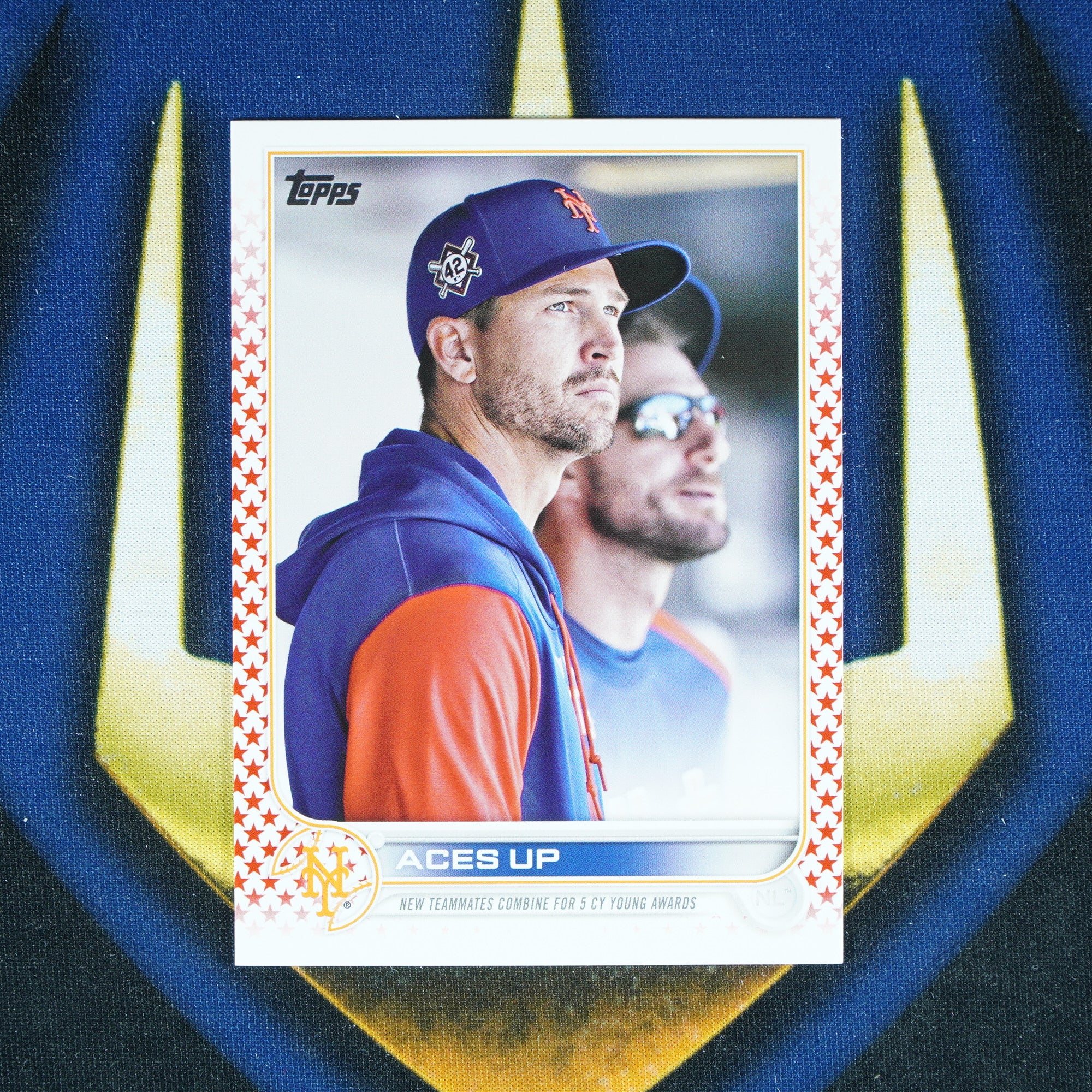Aces Up Max Scherzer & Jacob DeGrom 2022 Topps Update Independence Day /76