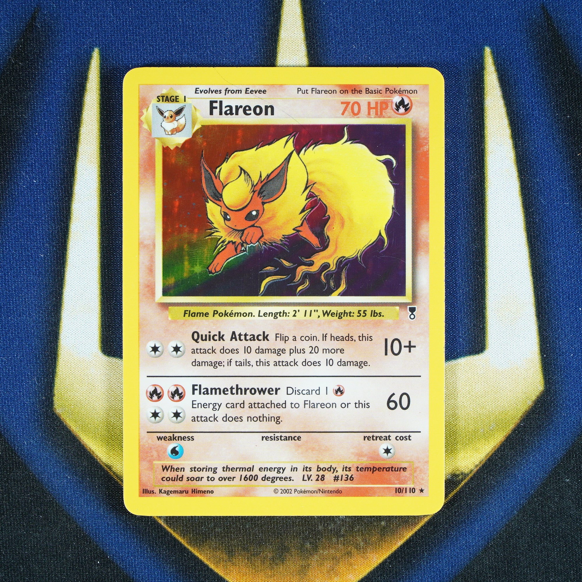Flareon Legendary Collection Holo Rare [Scratch at Top] 10/110