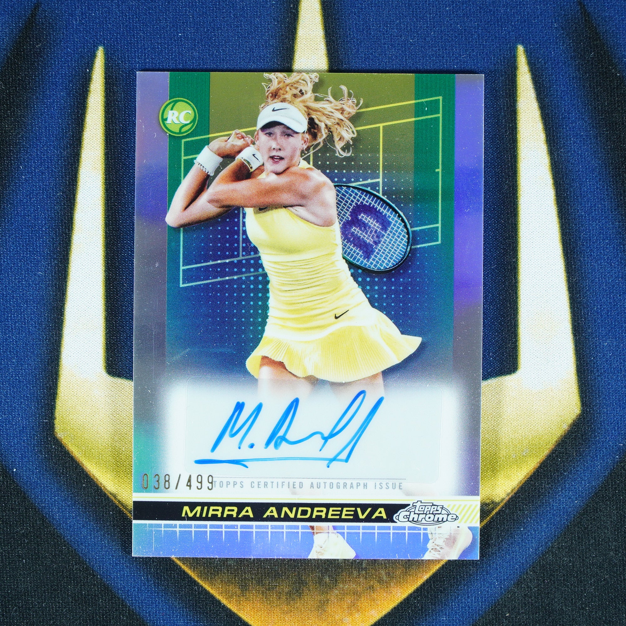 Mirra Andreeva 2024 Topps Chrome Refractor Auto /499 RC