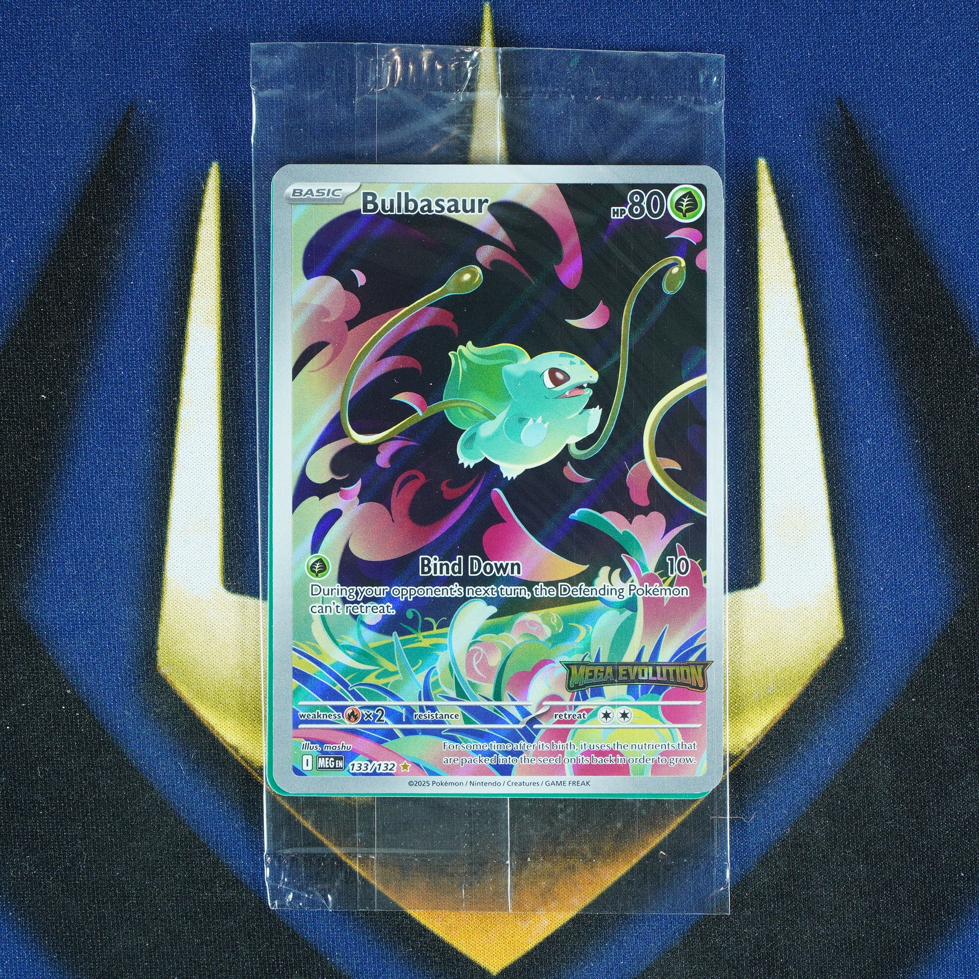 pokemon cards near me within 5 mi in stock Bulbasaur (Stamped Sealed) Mega Evolution Illustration Rare 133/132