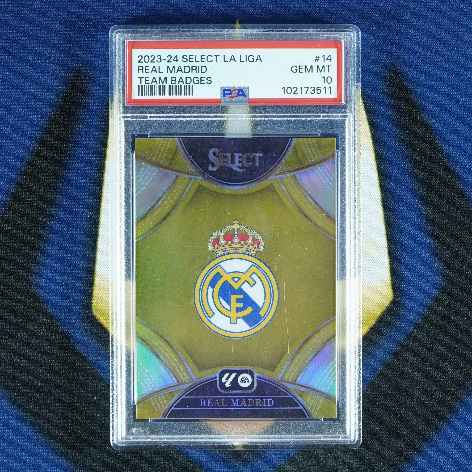 Real Madrid 2023-24 Panini Select La Liga Team Badge [PSA 10]