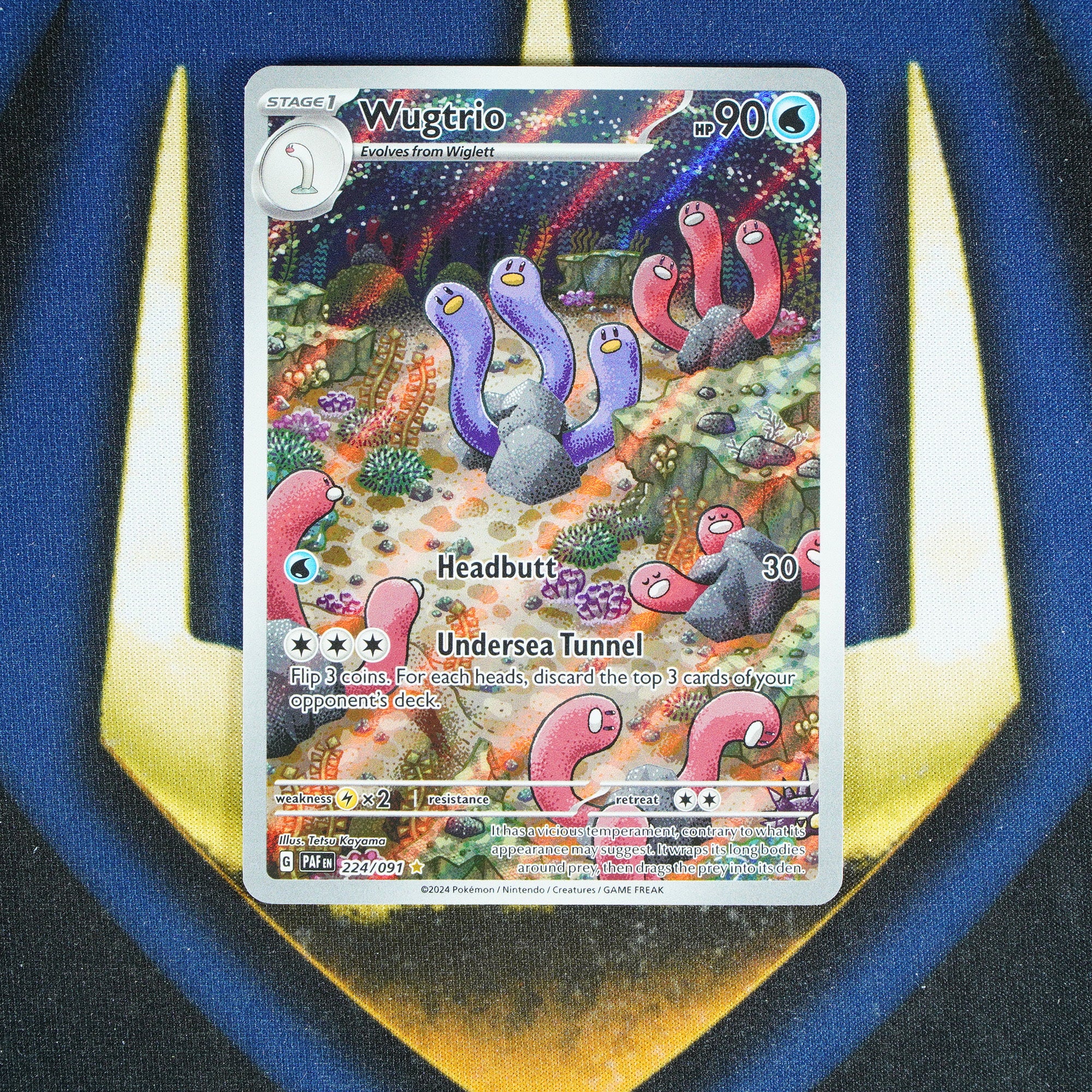 Wugtrio PALDEAN FATES Illustration Rare 224/091 [M]