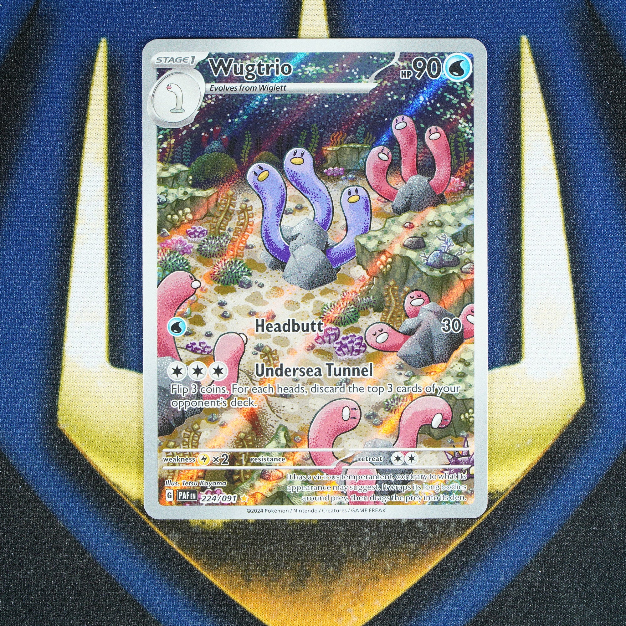 Wugtrio PALDEAN FATES Illustration Rare 224/091 [M]
