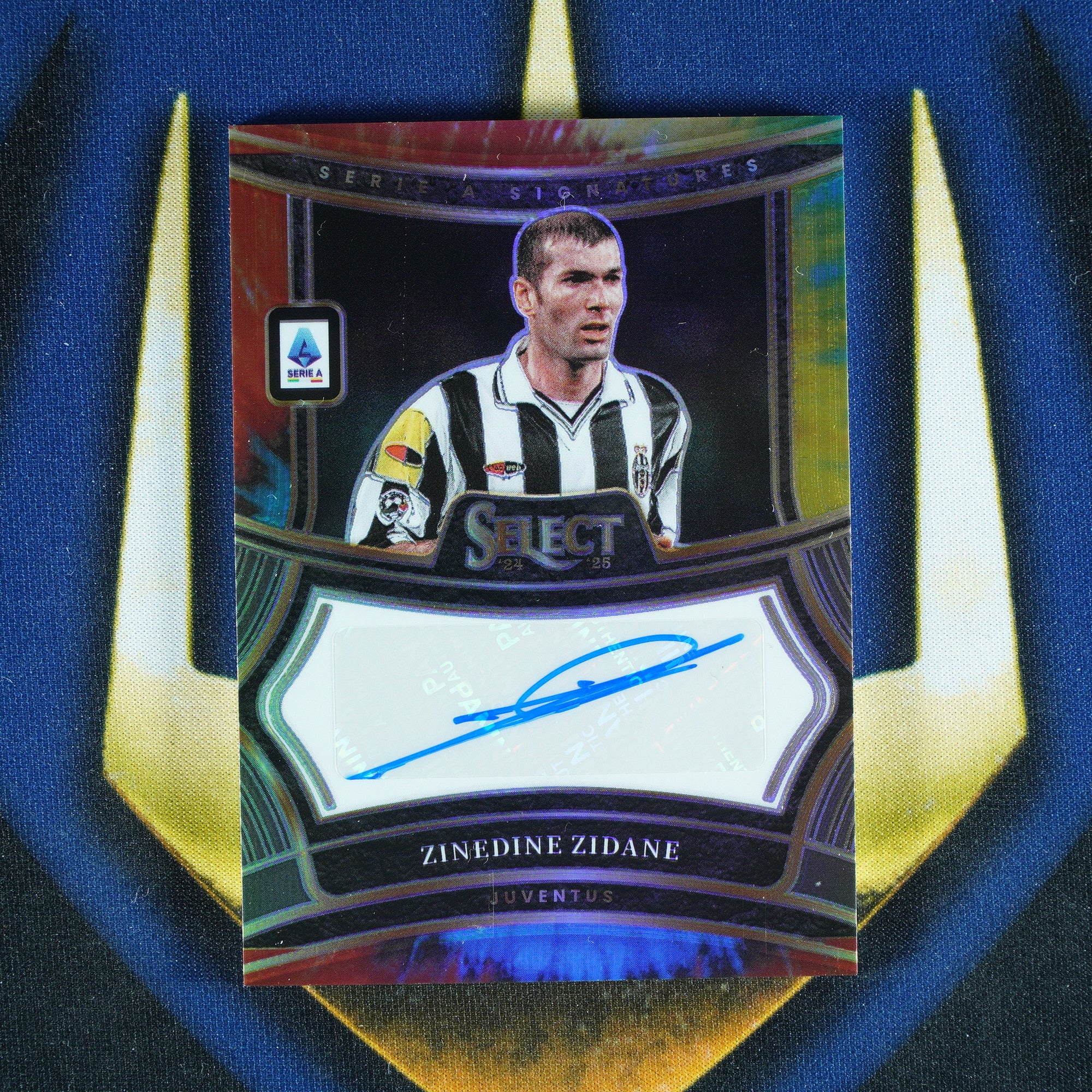 Zinedine Zidane 2024-25 Panini Select Serie A Tie-Dye Auto /10