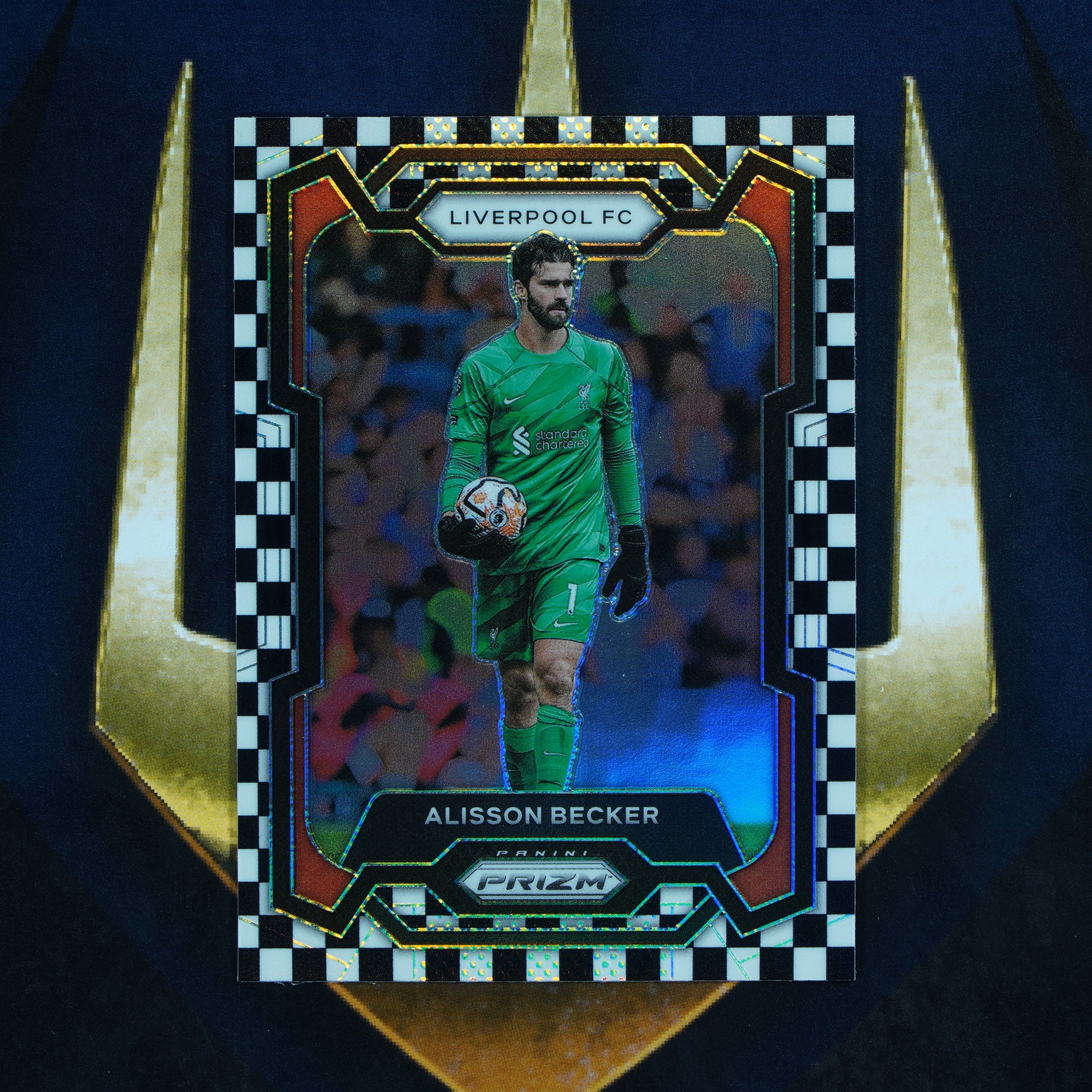 Alisson Becker 2023-24 Panini Prizm Checkerboard #78  Liverpool