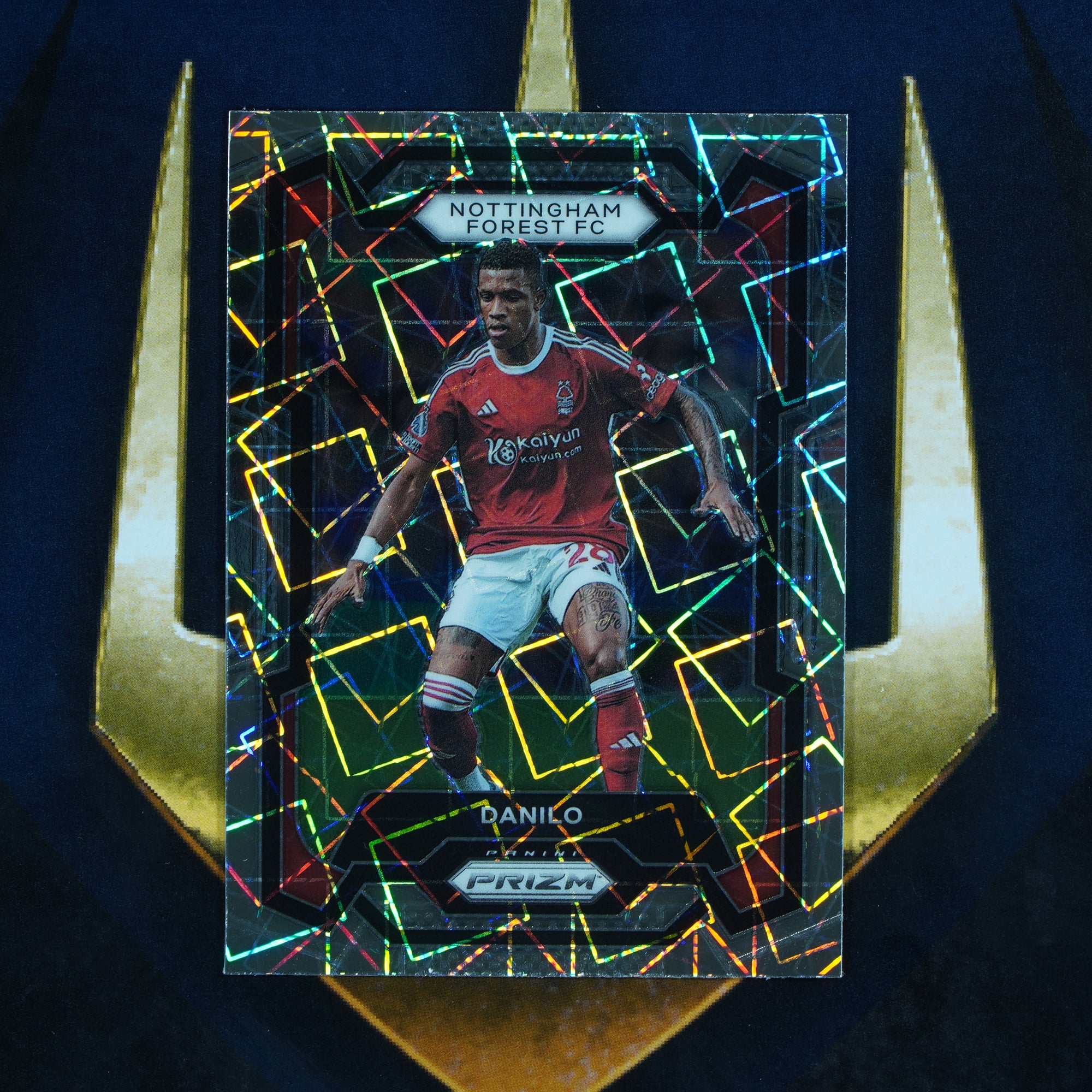 Danilo 2023-24 Panini Prizm Silver Laser #240 Nottingham Forest