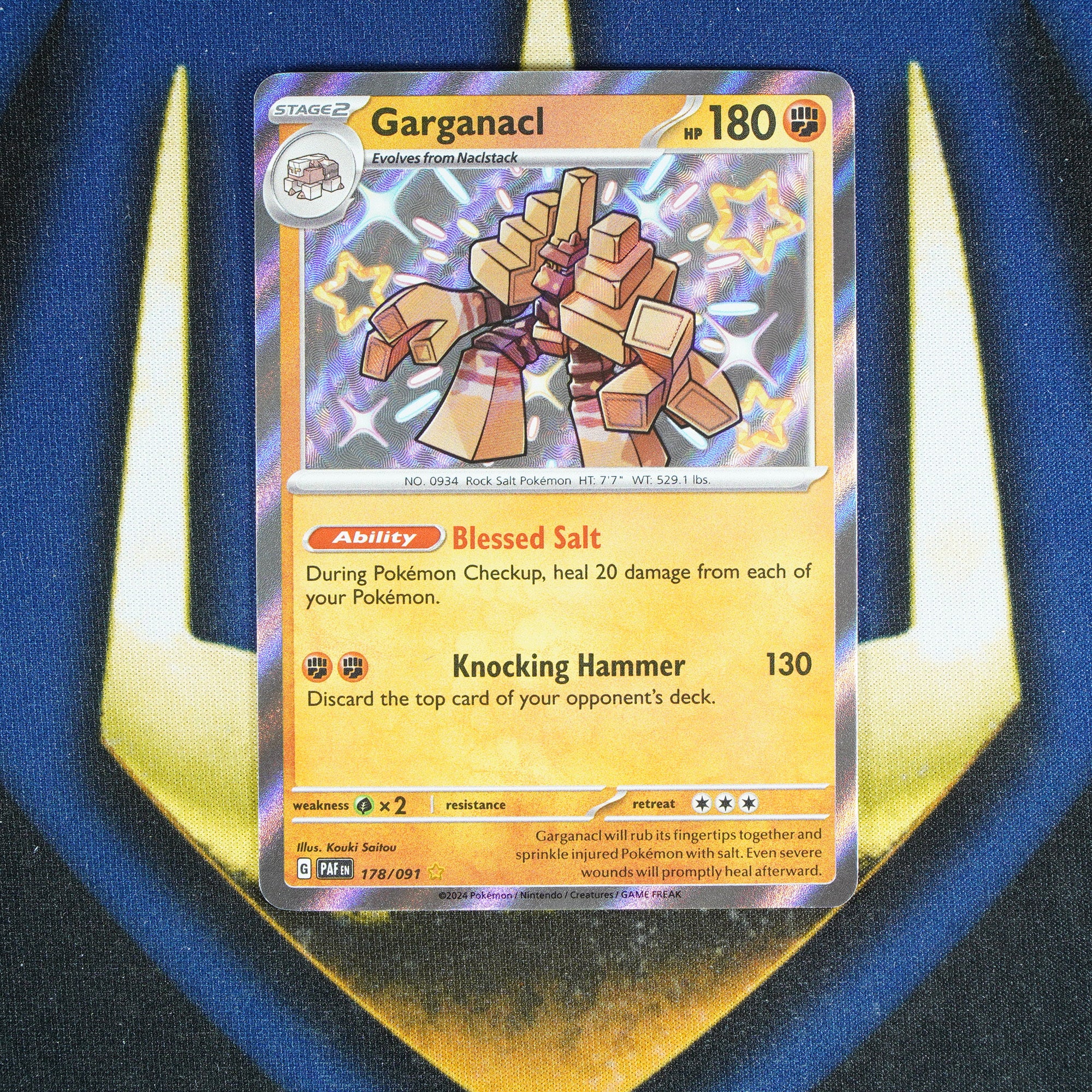 Garganacl PALDEAN FATES Shiny Rare 178/091 [M]