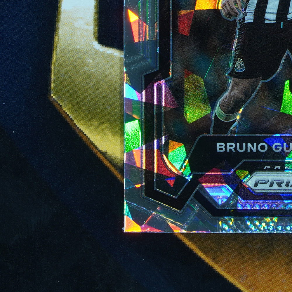 Bruno Guimaraes 2023-24 Panini Prizm Silver Cracked Ice #66 Newcastle United