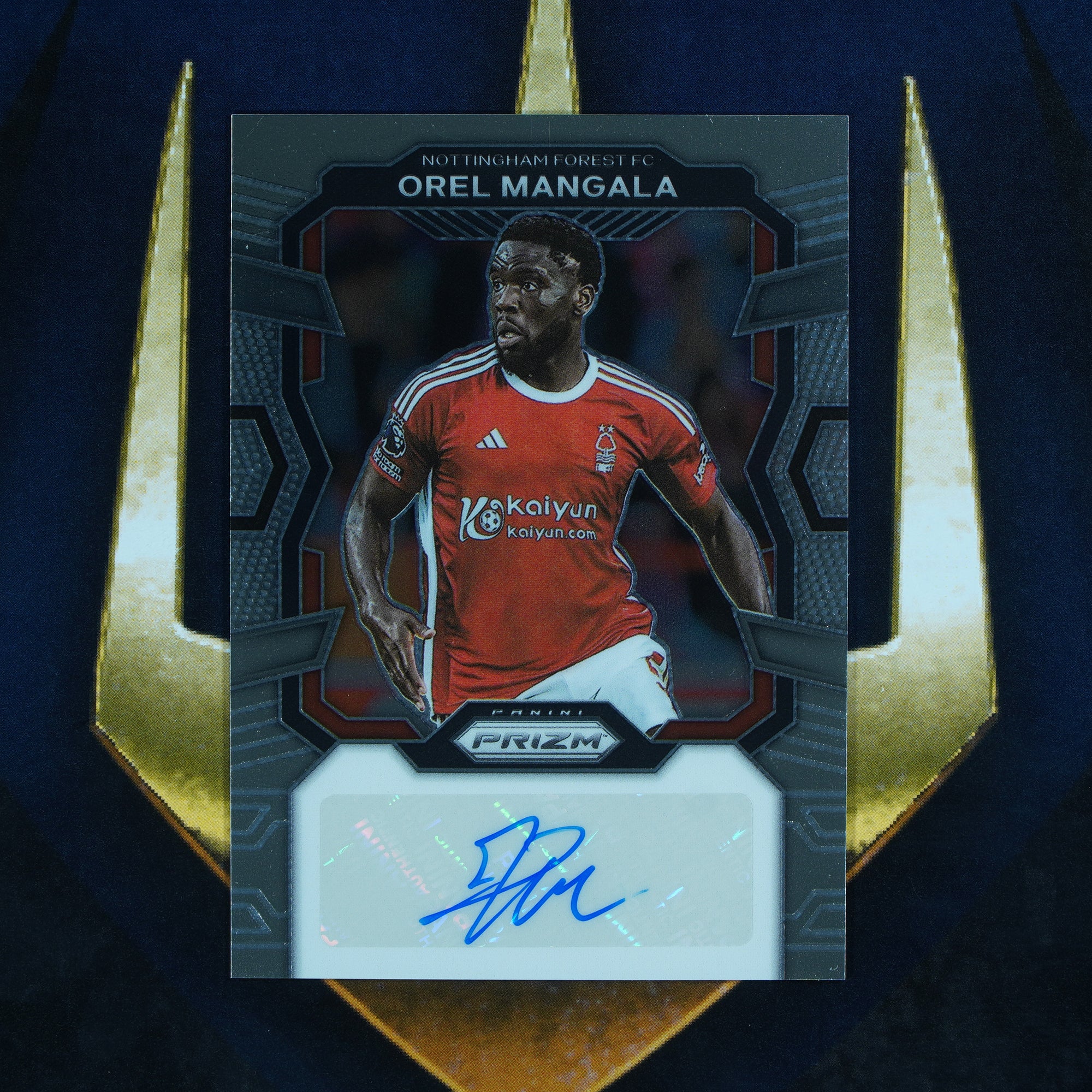 Orel Mangala 2023-24 Panini Prizm Autograph S-OM Nottingham Forest