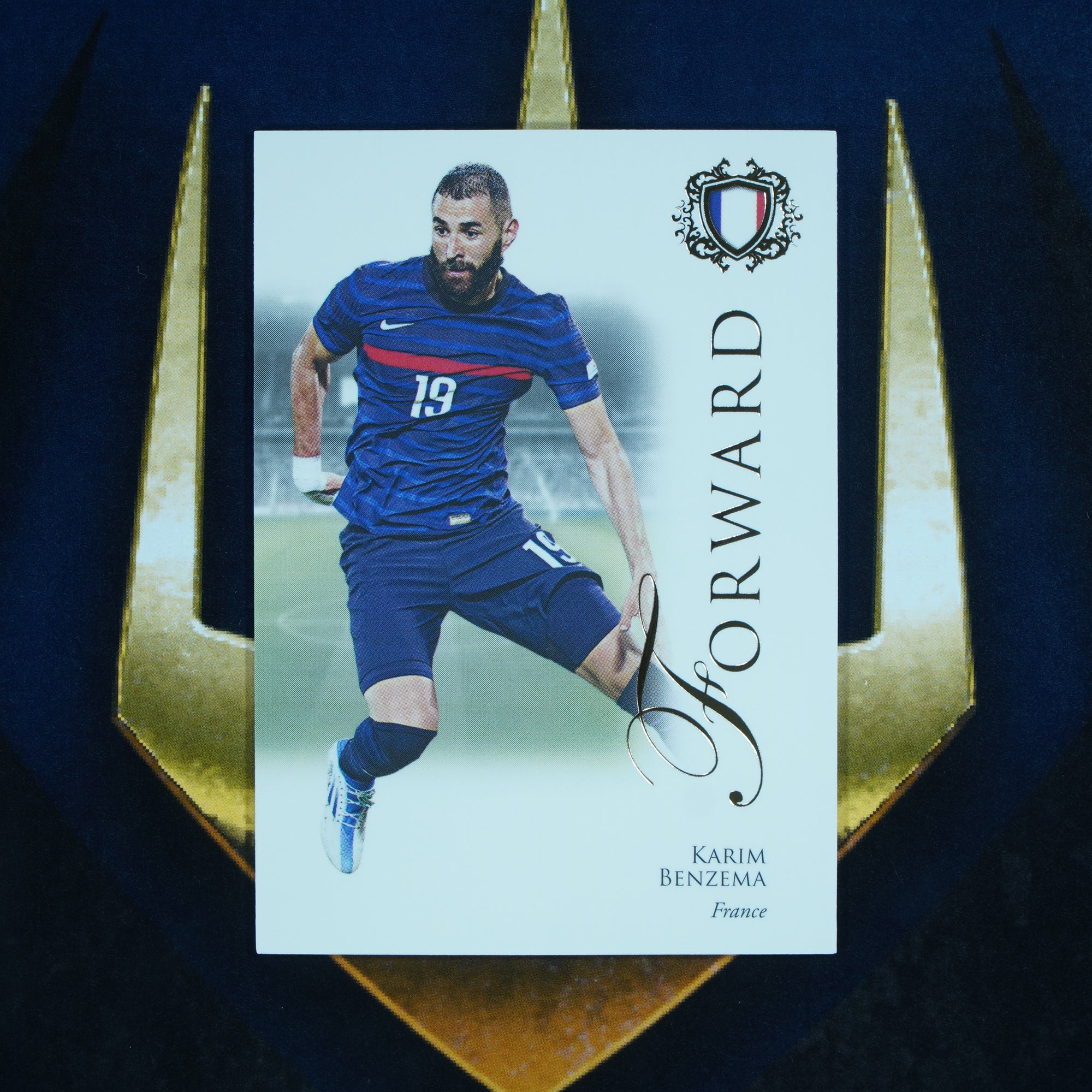 Karim Benzema 2023-24 Futera Unique Base #62 France