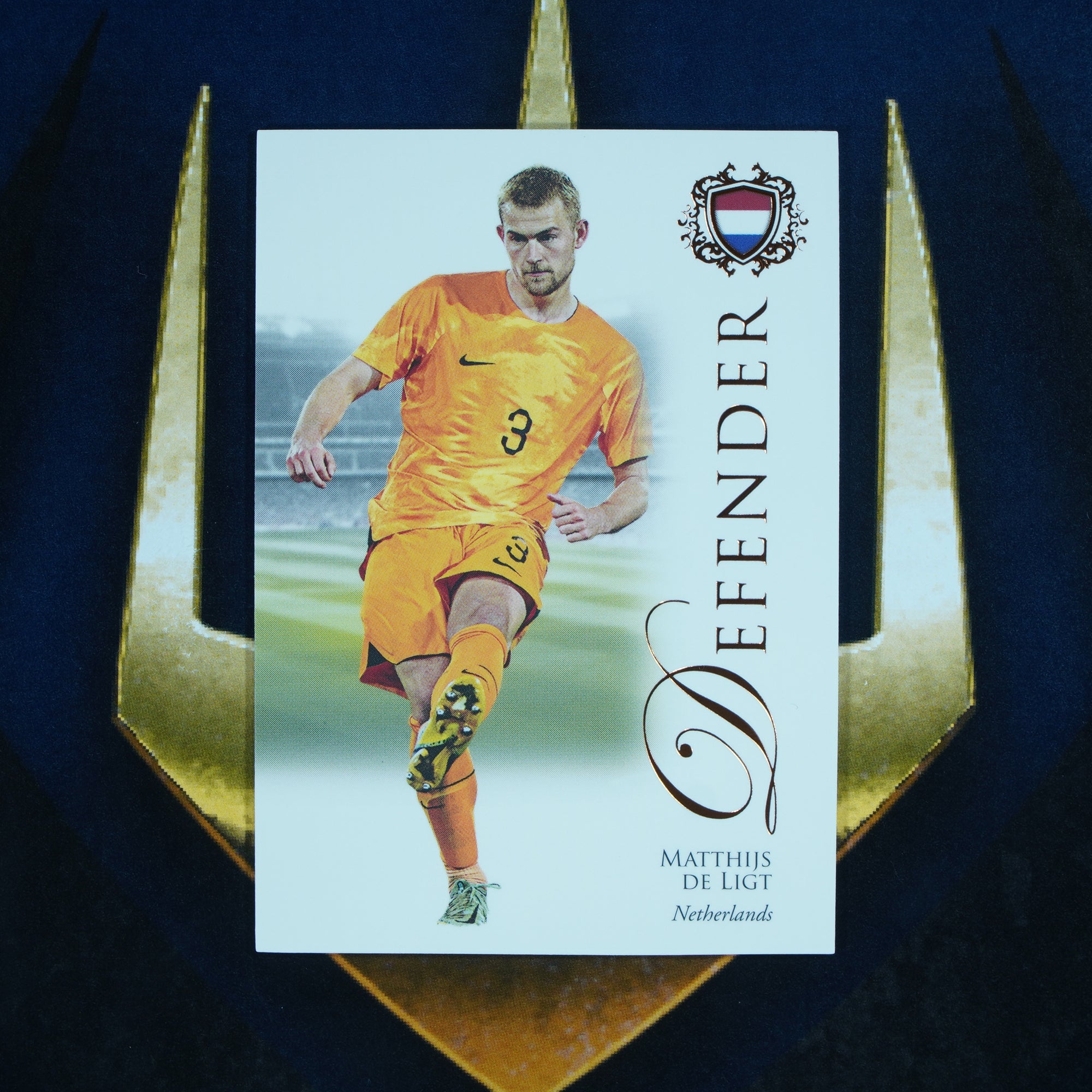 Matthijs De Ligt 2023-24 Futera Unique Orange /62 #12 Netherlands