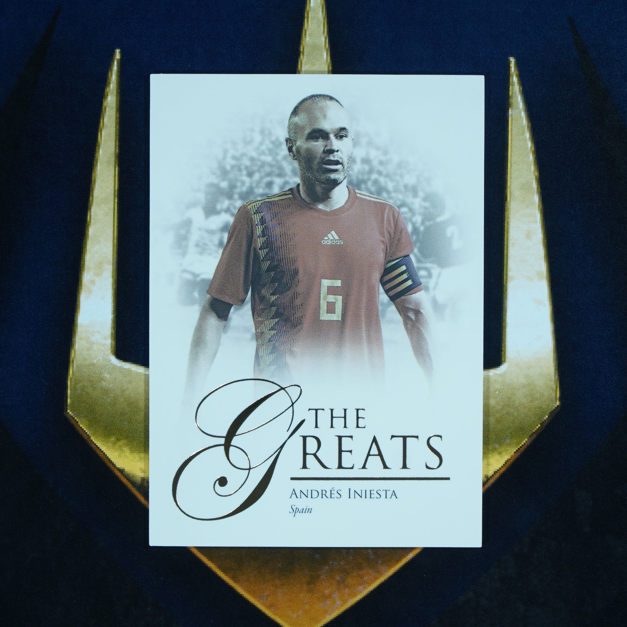 Andres Iniesta 2023-24 Futera Unique The Greats #112 Spain