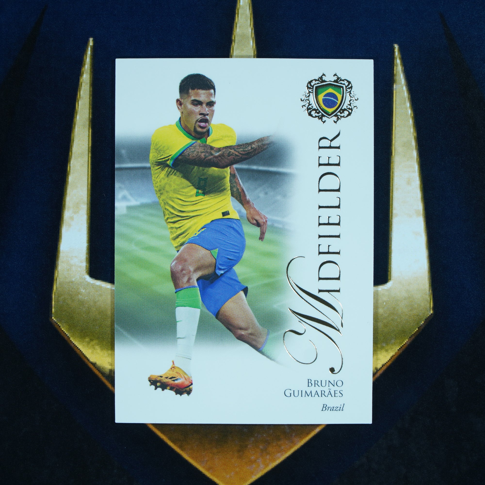 Bruno Guimaraes 2023-24 Futera Unique Base #42 Brazil