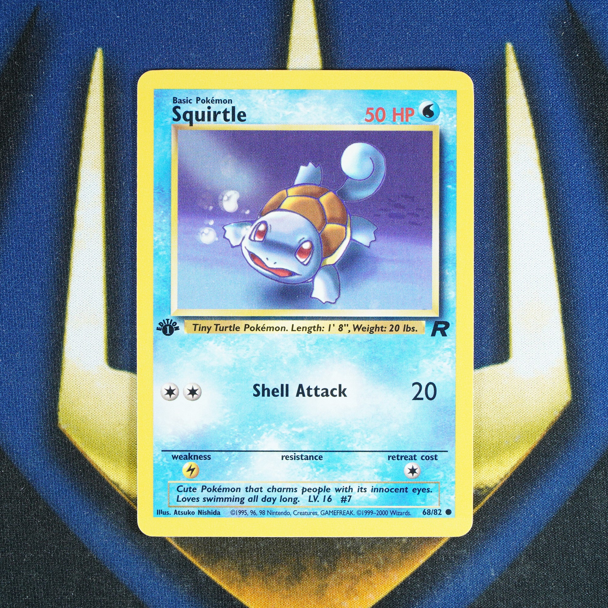 Squirtle TEAM ROCKET 1ST EDITION Common 68/82 [NM]