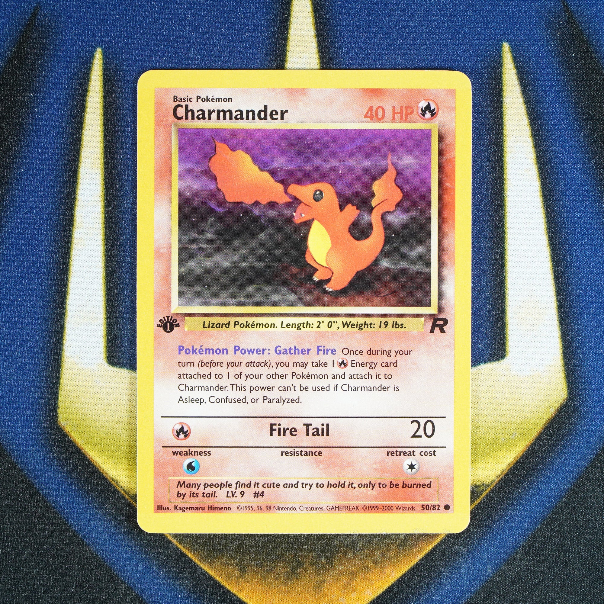 Charmander TEAM ROCKET 1ST EDITION Common 50/82 [LP]