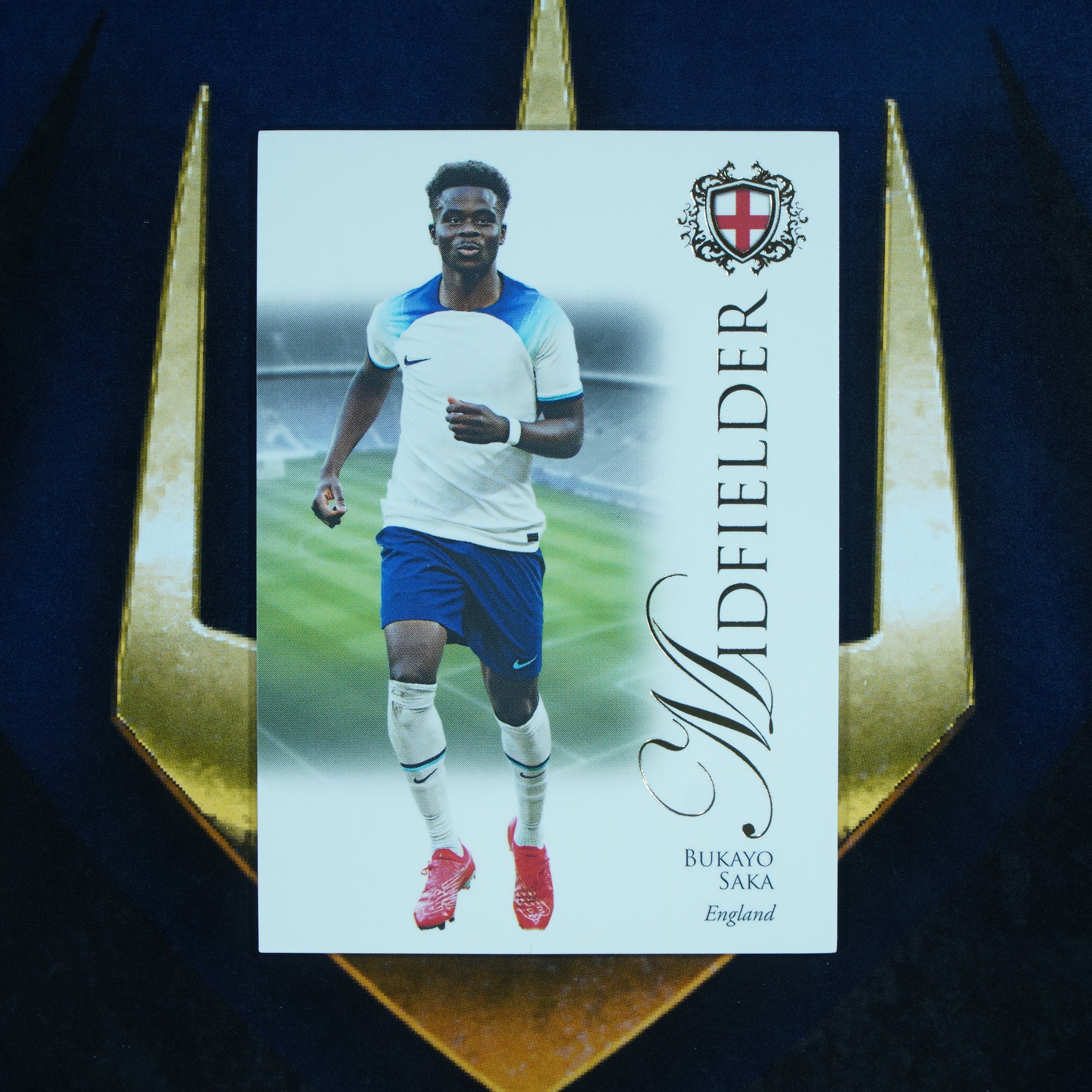 Bukayo Saka 2023-24 Futera Unique Base #54 England