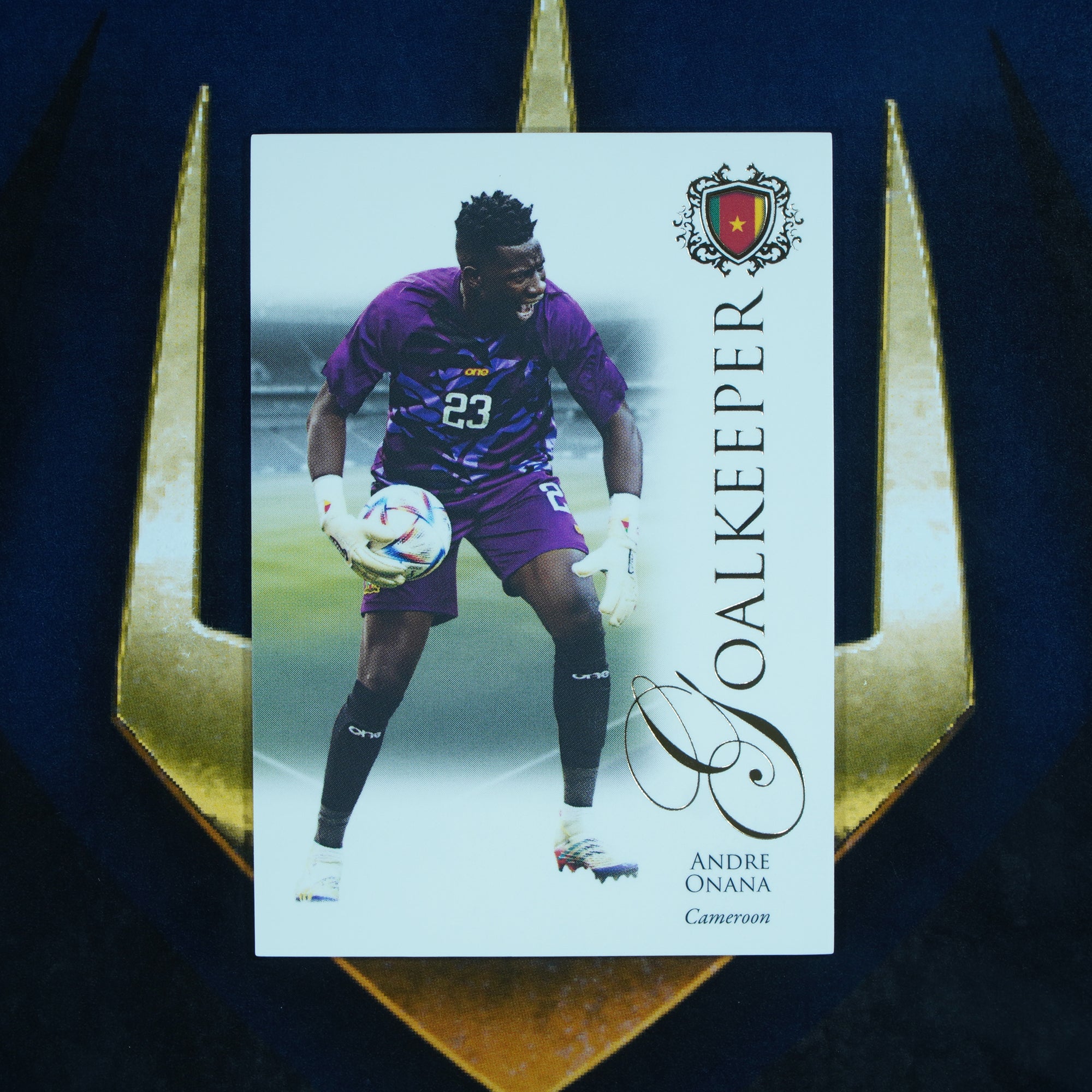 Andre Onana 2023-24 Futera Unique Base #5 Cameroon