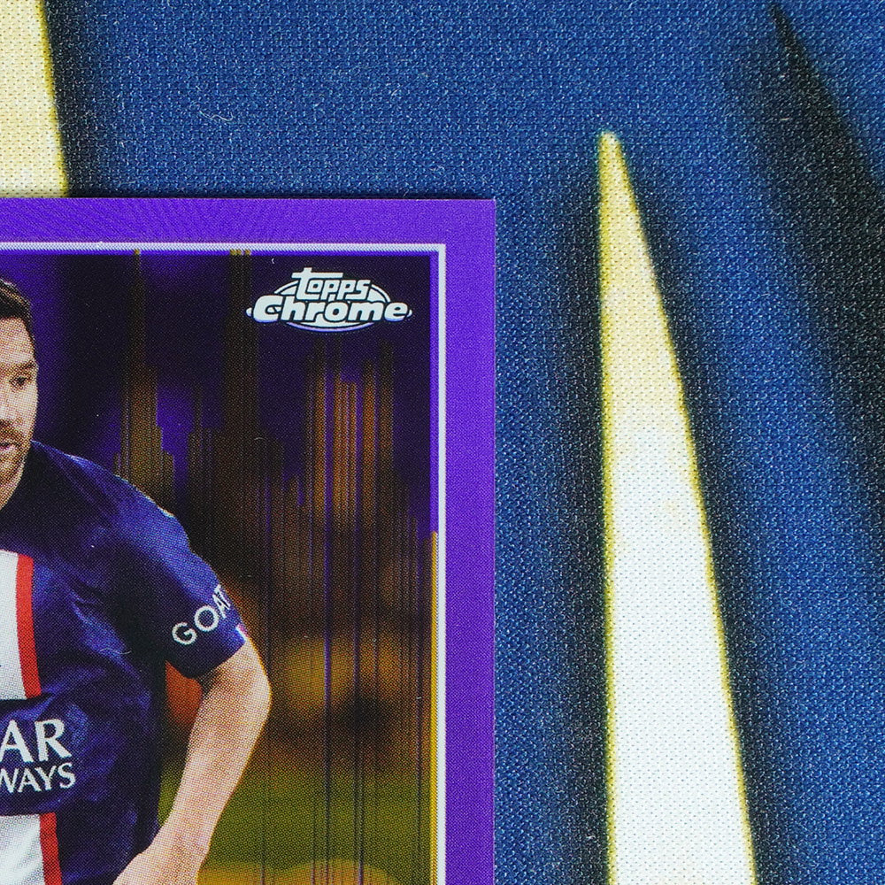 Lionel Messi 2023-24 TOPPS CHROME Purple/Gold Seismic #1  [Raw]