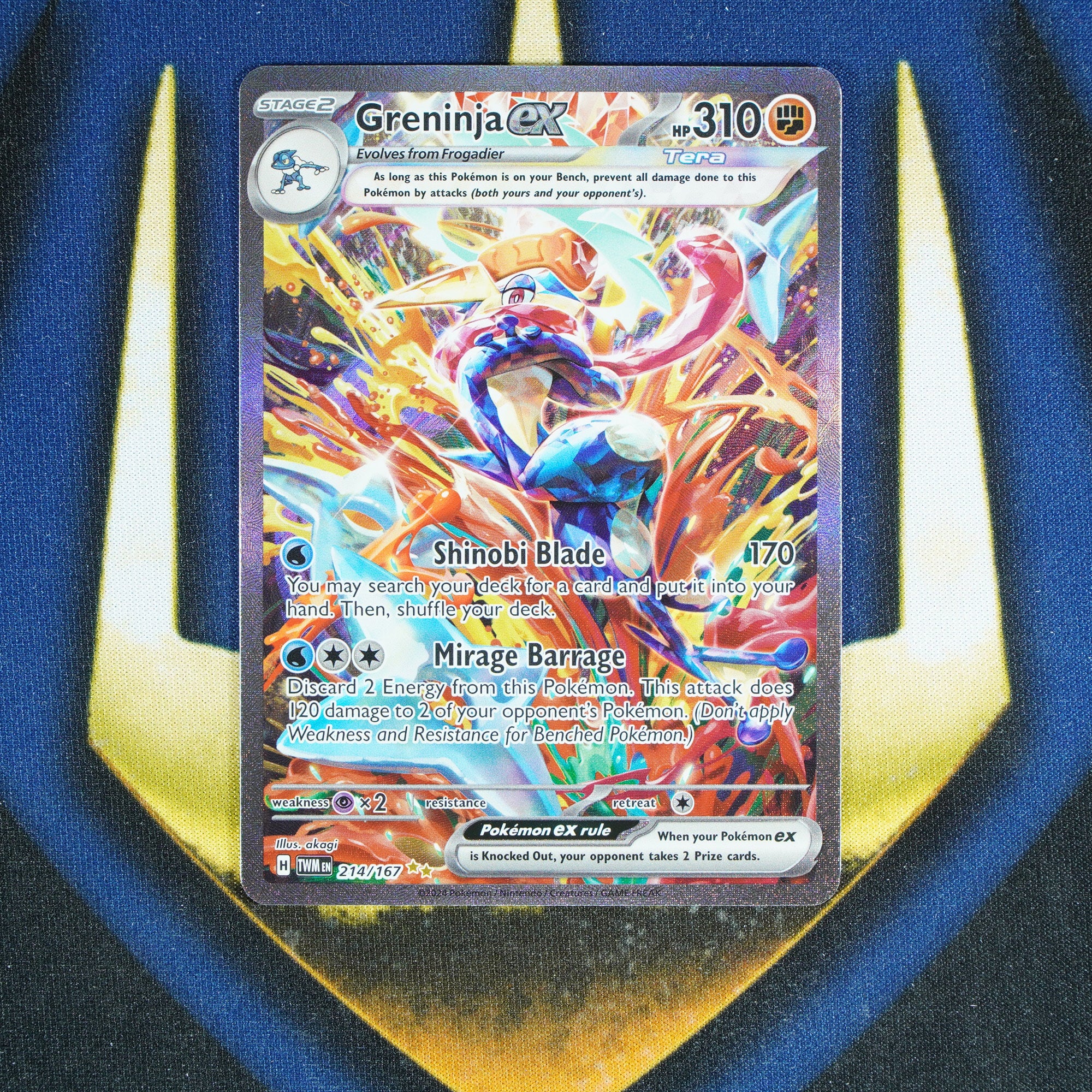 Greninja EX TWILIGHT MASQUERADE Special Illustration Rare 214/167 [M]