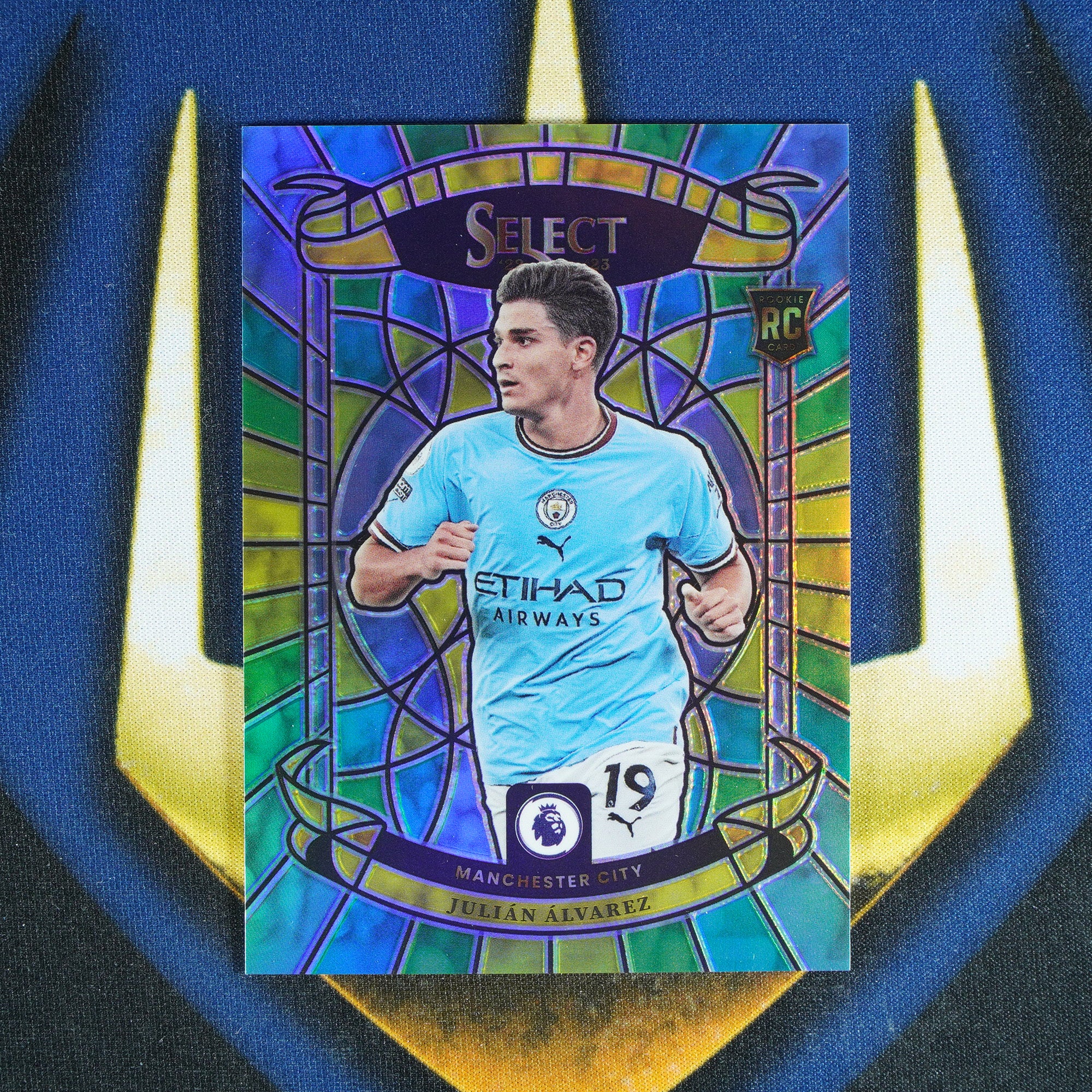 Julian Alvarez 2022-23 PANINI SELECT PREMIER LEAGUE Stained Glass #3  [Raw]