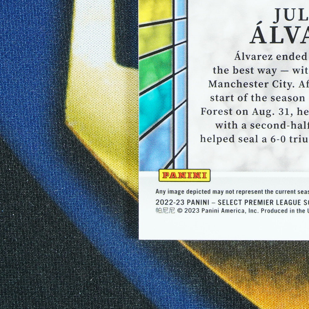 Julian Alvarez 2022-23 PANINI SELECT PREMIER LEAGUE Stained Glass #3  [Raw]