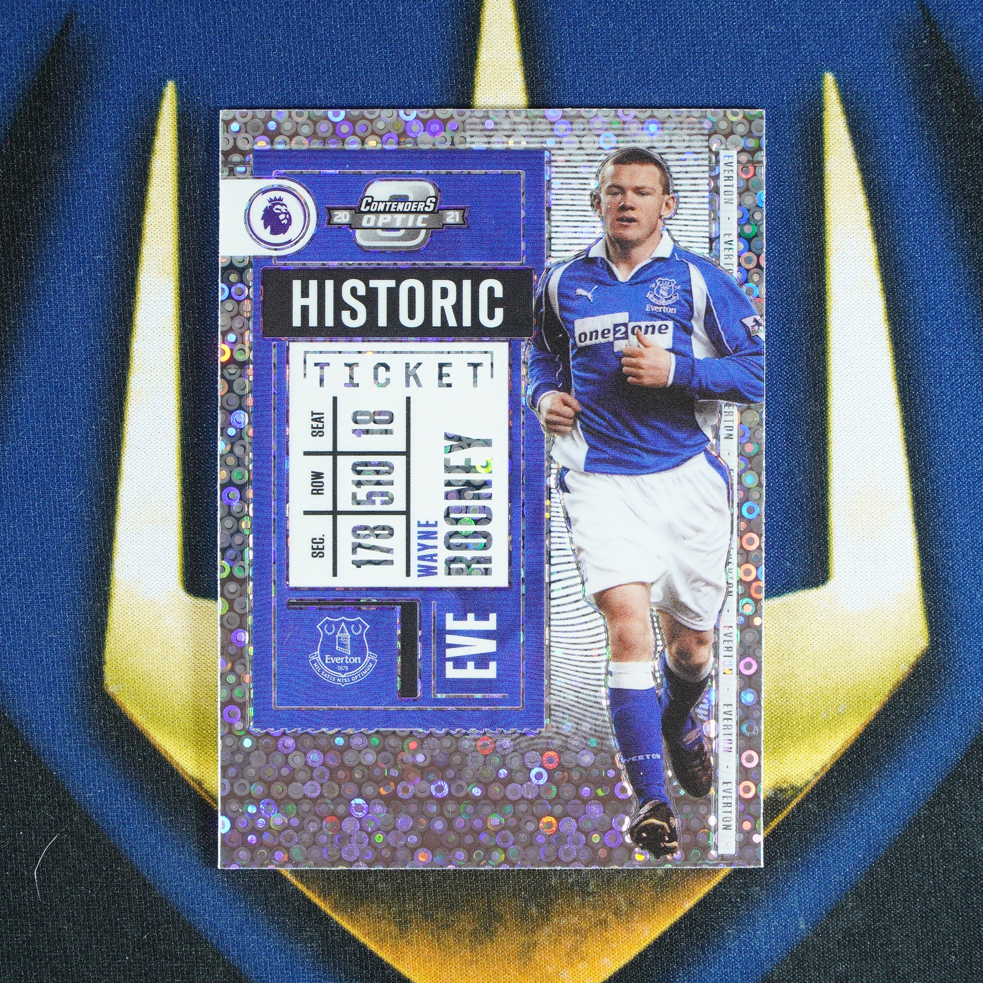 Wayne Rooney 2020-21 PANINI CHRONICLES  Contenders Optic Silver Circles #2  [Raw]