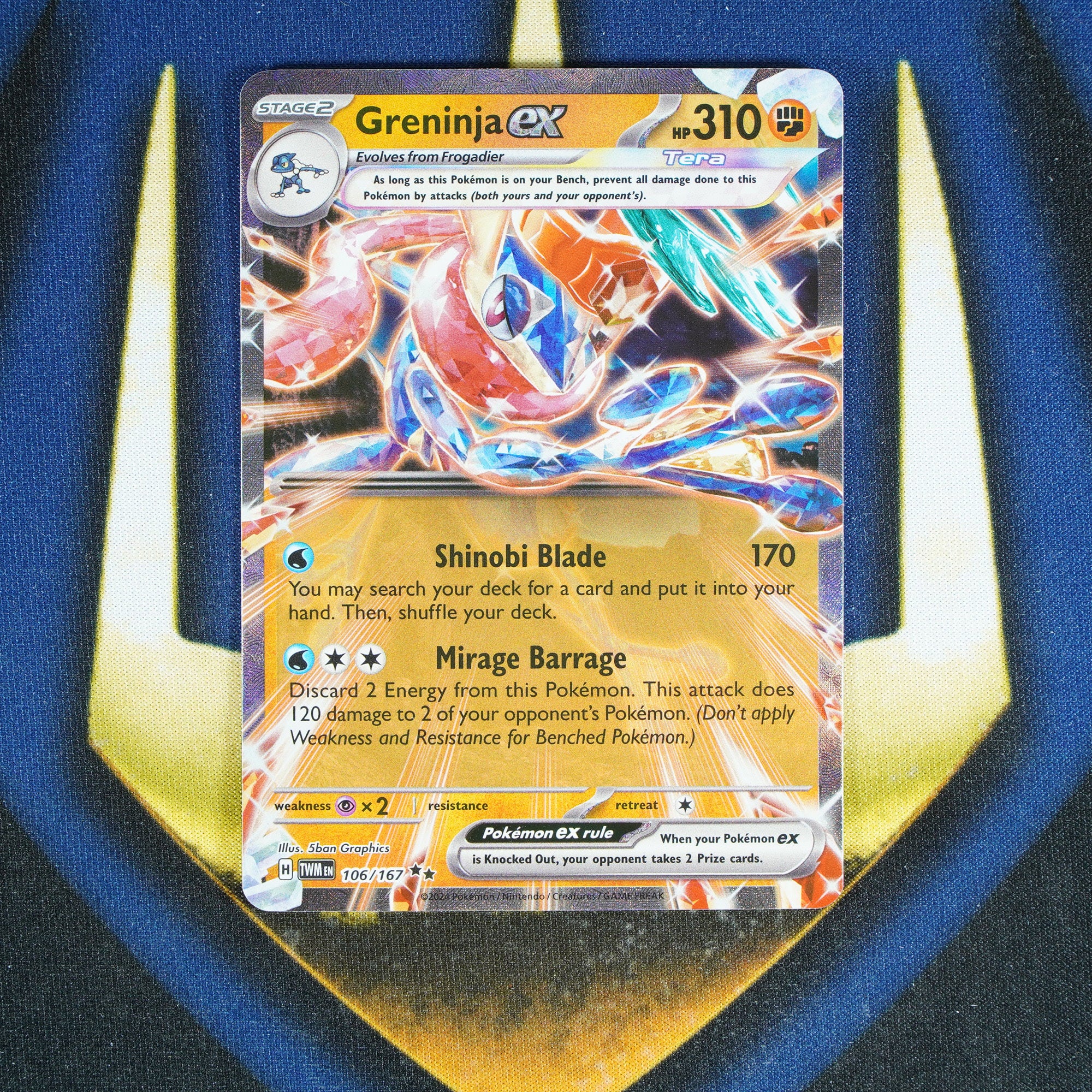 Greninja EX TWILIGHT MASQUERADE Double Rare 106/167 [M]