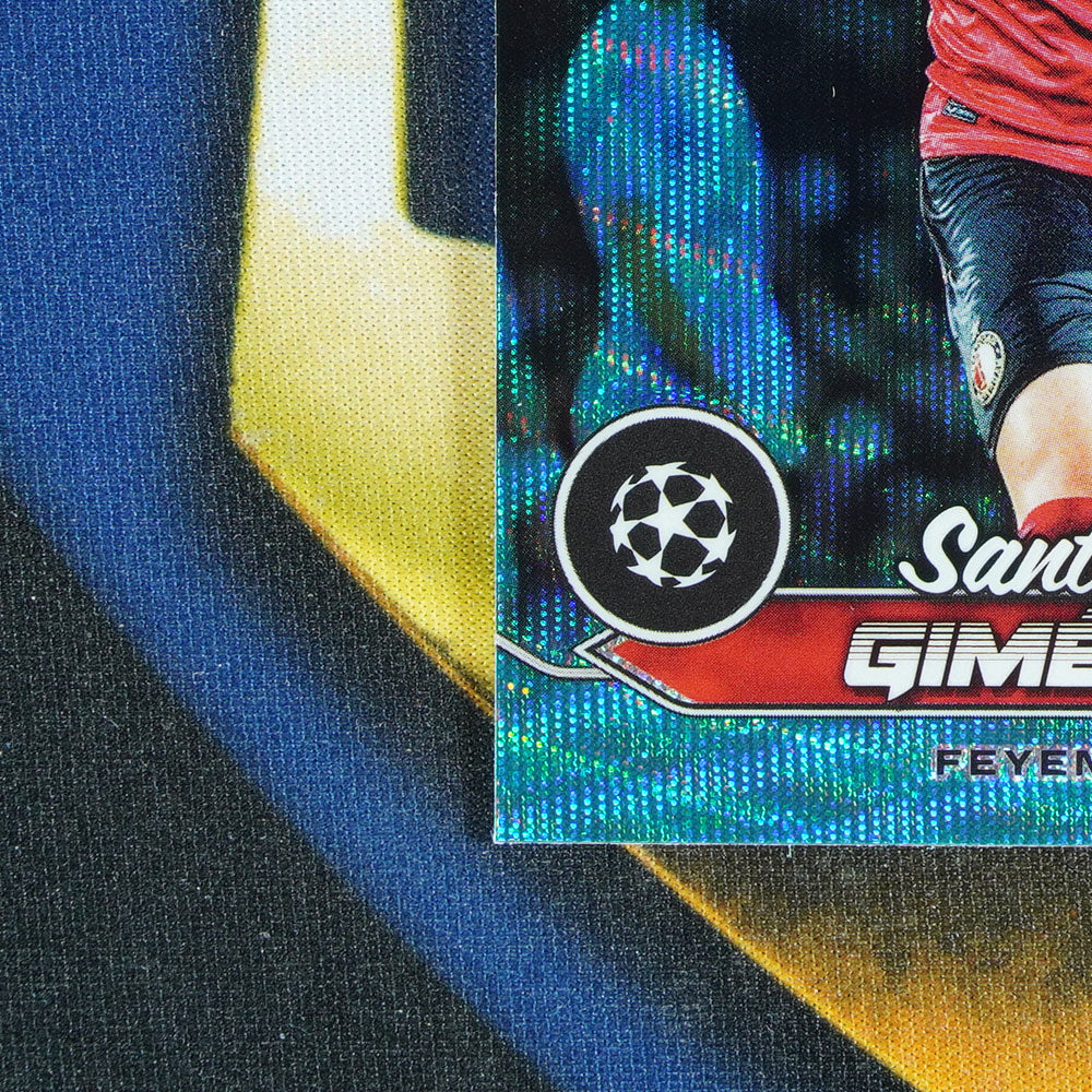 Santiago Gimenez 2023-24 TOPPS STADIUM CLUB CHROME Aqua Wave /250 #29  [Raw]