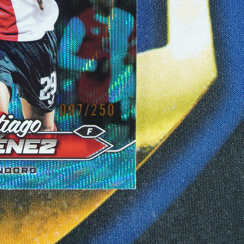 Santiago Gimenez 2023-24 TOPPS STADIUM CLUB CHROME Aqua Wave /250 #29  [Raw]