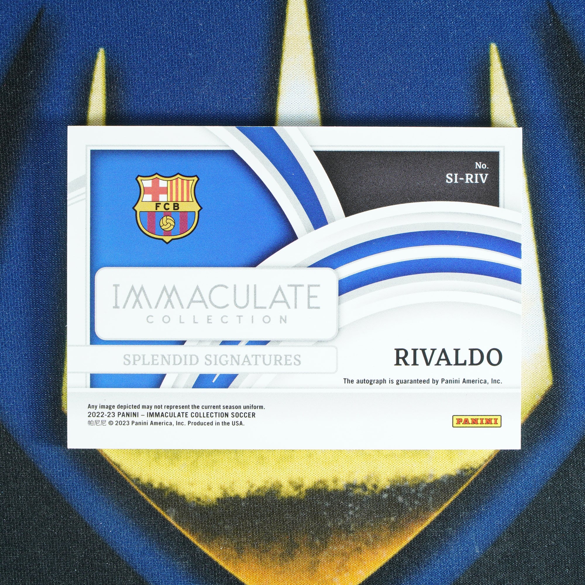 Rivaldo 2022-23 PANINI IMMACULATE Splendid Signatures /10 SI/RIV  [Raw]