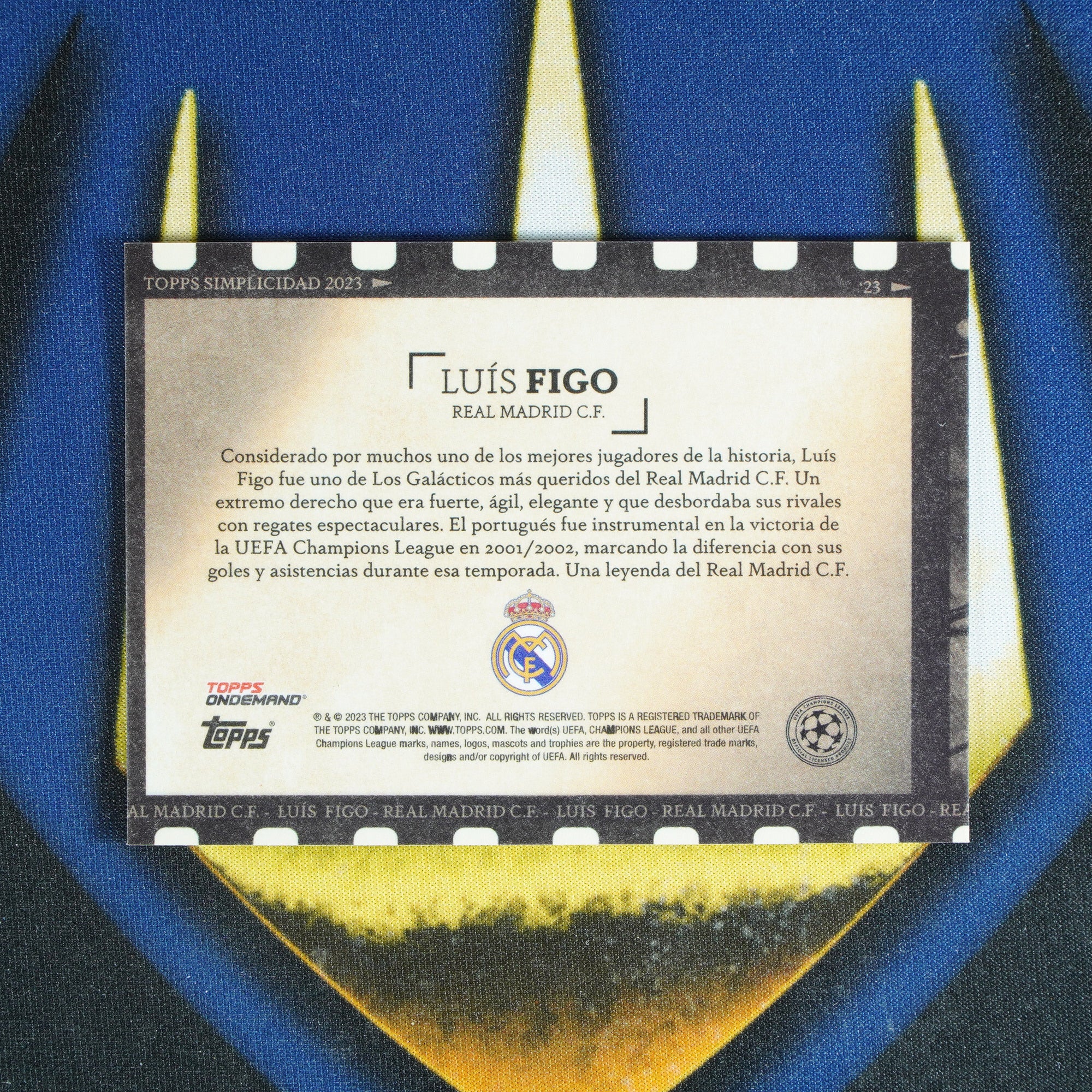 Luis Figo 2022-23 TOPPS ON DEMAND Auto /25  [Raw]