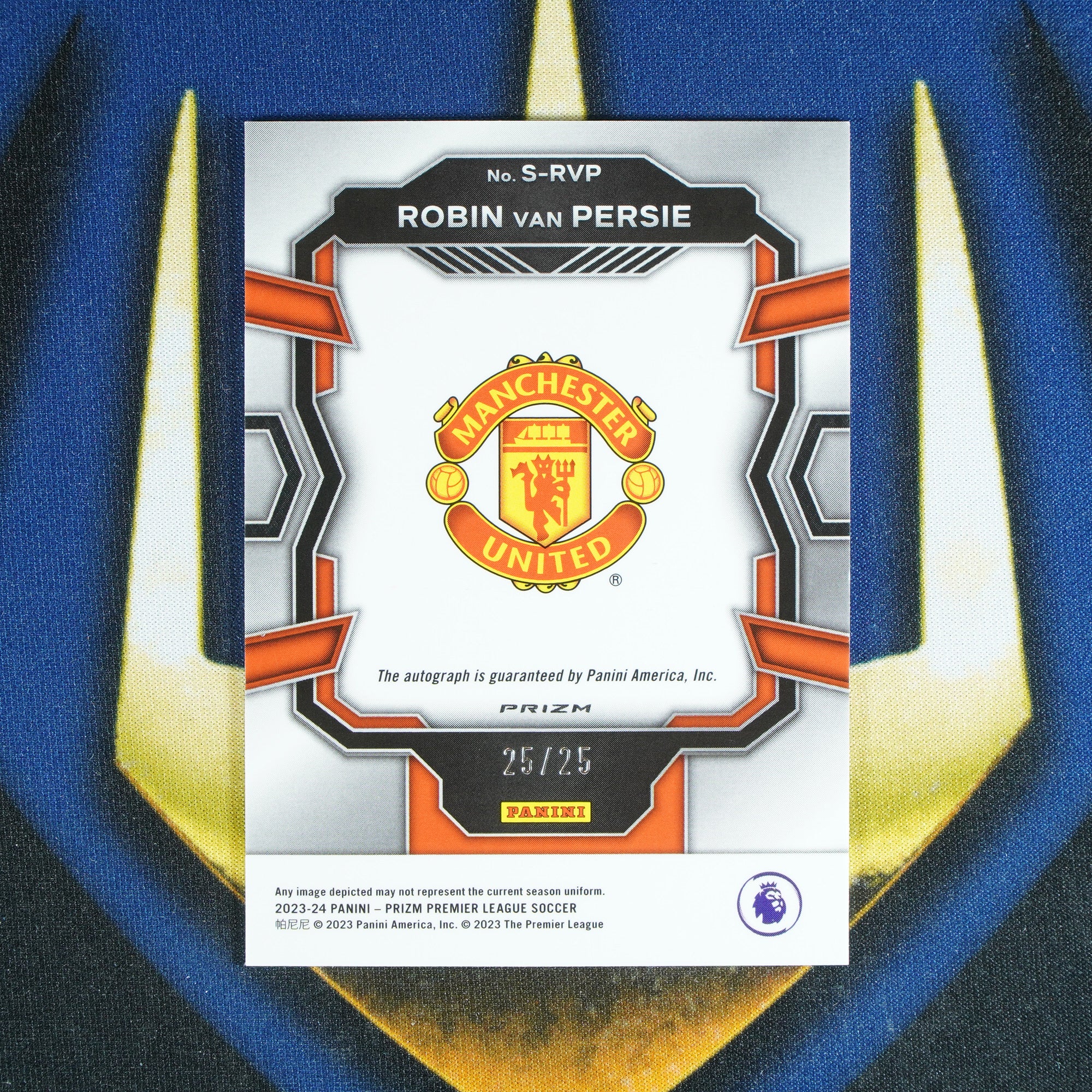 Robin Van Persie 2023-24 PANINI PRIZM Auto Purple /25  [Raw]