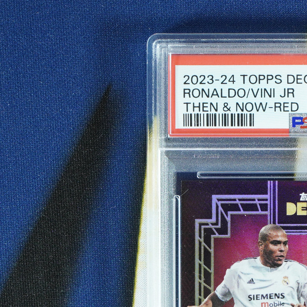 Ronaldo/Vini Jr 2023-24 TOPPS DECO Then & Now Red /10  [PSA 9]
