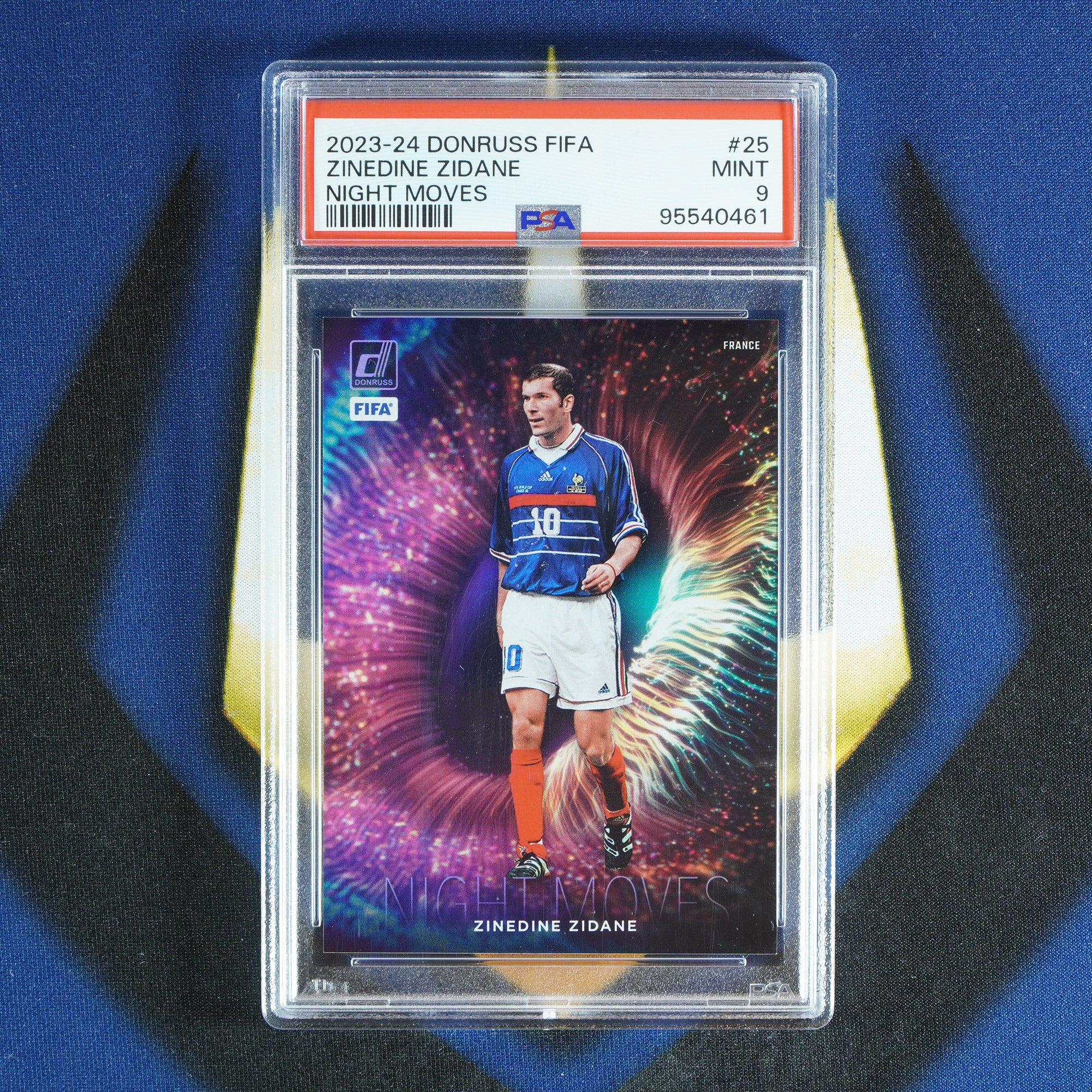 Zinedine Zidane 2023-24 PANINI DONRUSS FIFA Night Moves #25  [PSA 9]
