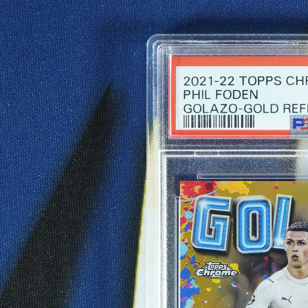Phil Foden 2021-22 TOPPS CHROME Golazo Gold /50  [PSA 10]