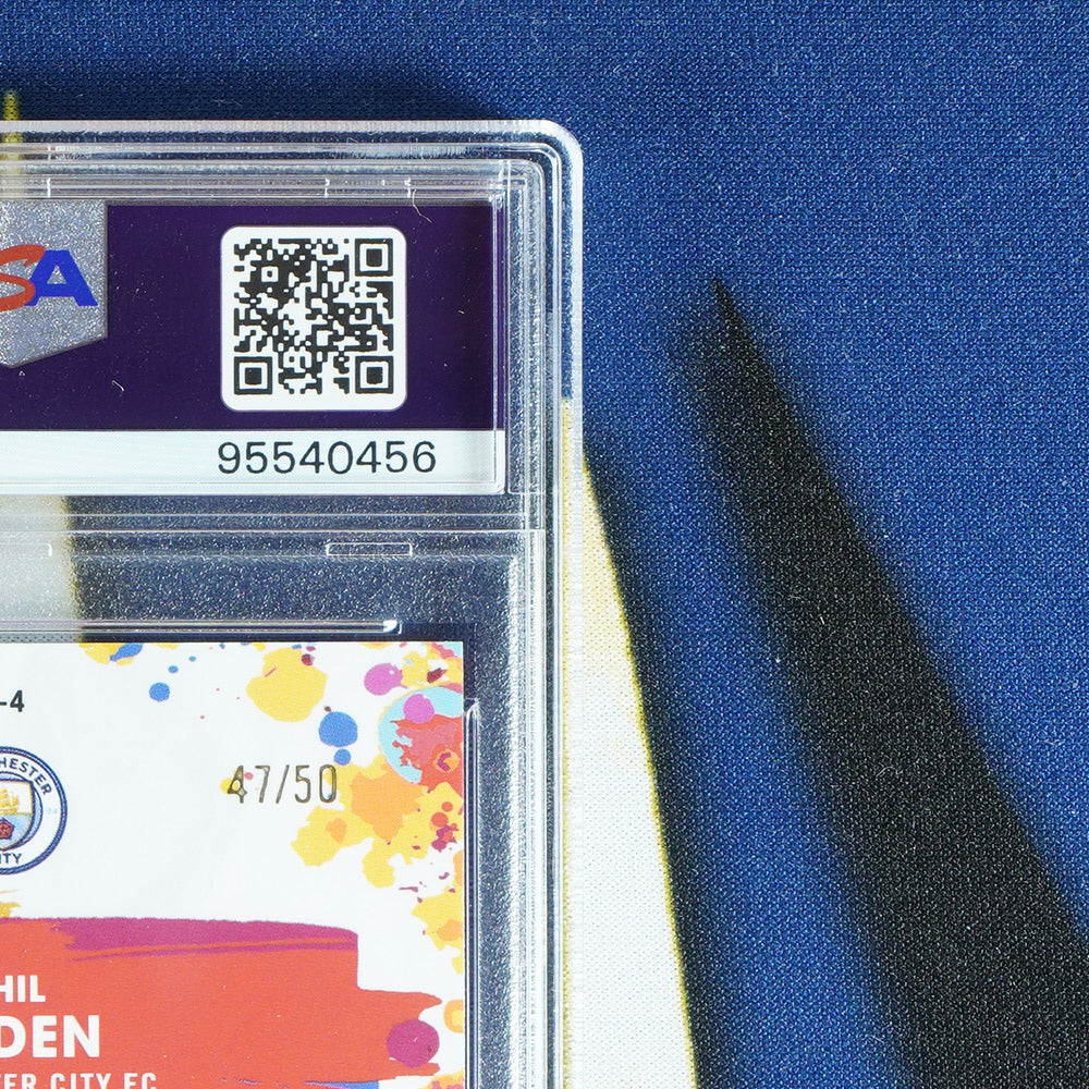 Phil Foden 2021-22 TOPPS CHROME Golazo Gold /50  [PSA 10]