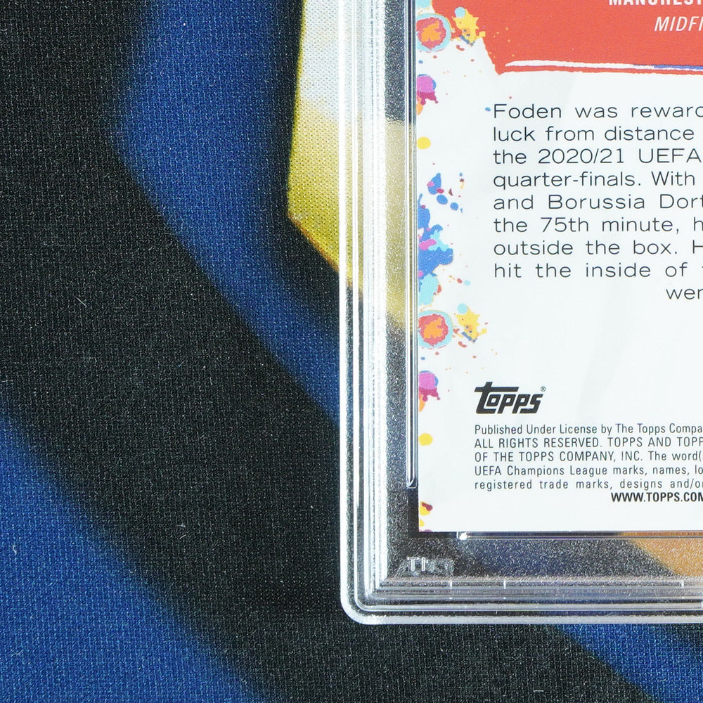 Phil Foden 2021-22 TOPPS CHROME Golazo Gold /50  [PSA 10]