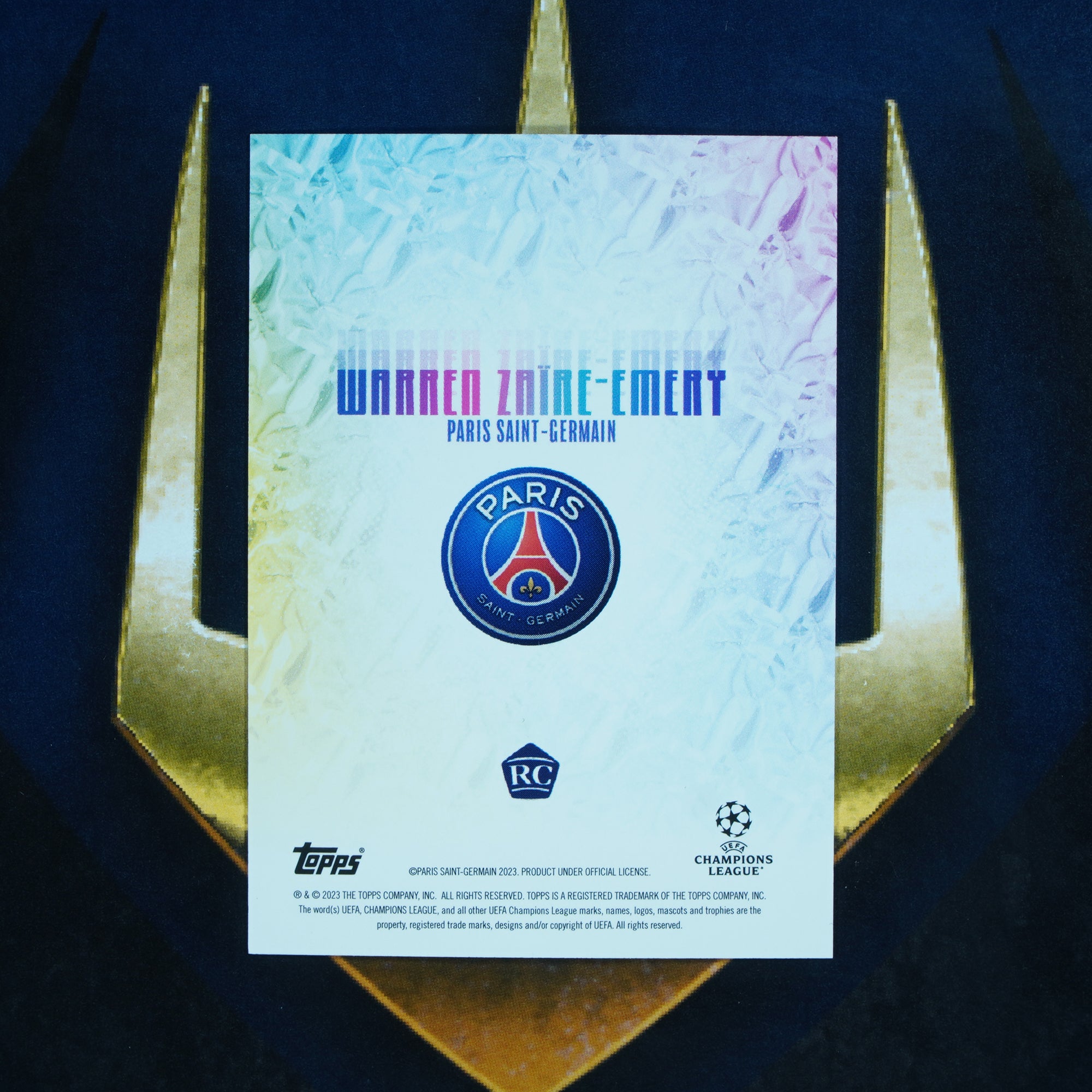 Waren Zaire-Emery  2022-23 Topps Musiala Platinum Base PSG RC