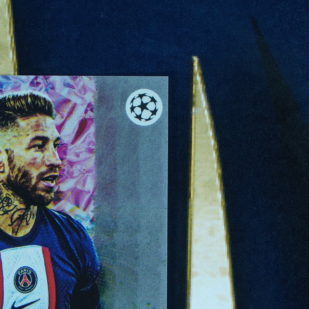 Sergio Ramos 2022-23 Topps Musiala Platinum Base PSG