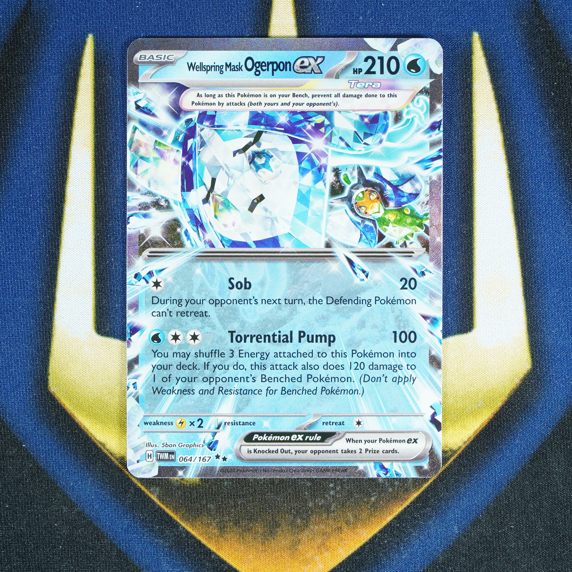 Wellspring Mask Ogerpon EX TWILIGHT MASQUERADE Double Rare 064/167 [M]