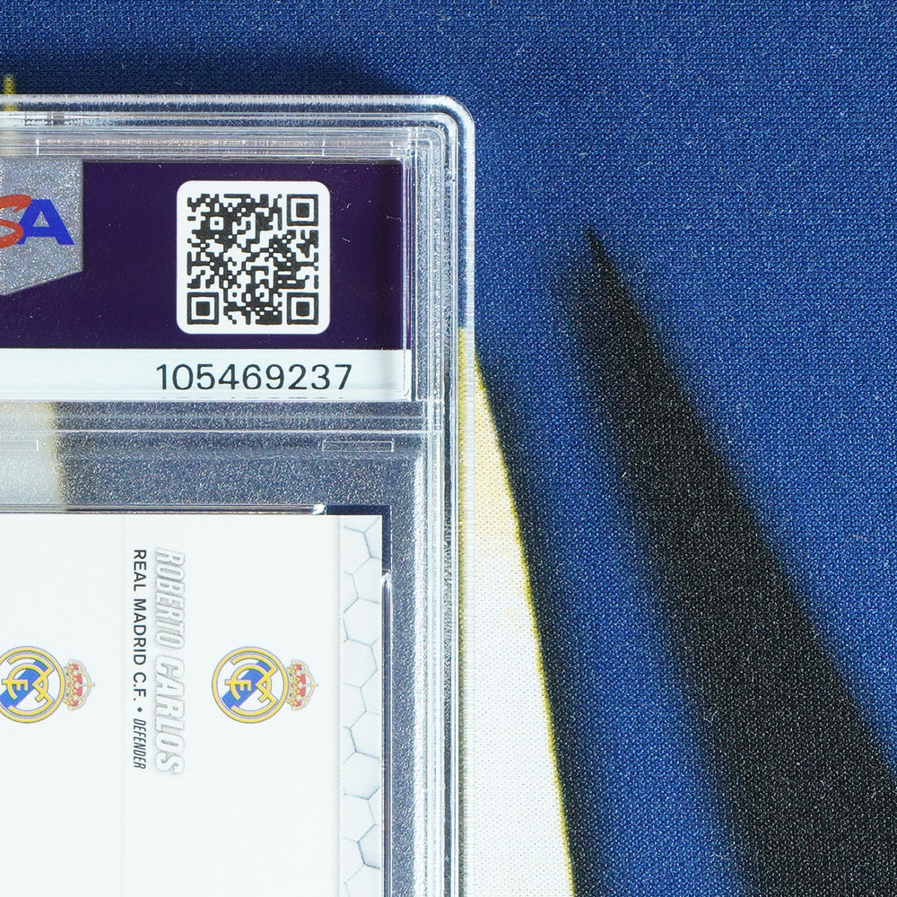 Carlos/Ronaldo/Zidane 2023-24 TOPPS CHROME UCC Triple Auto Red /5 TA-CRZ  [PSA 9 Auto 9.5]