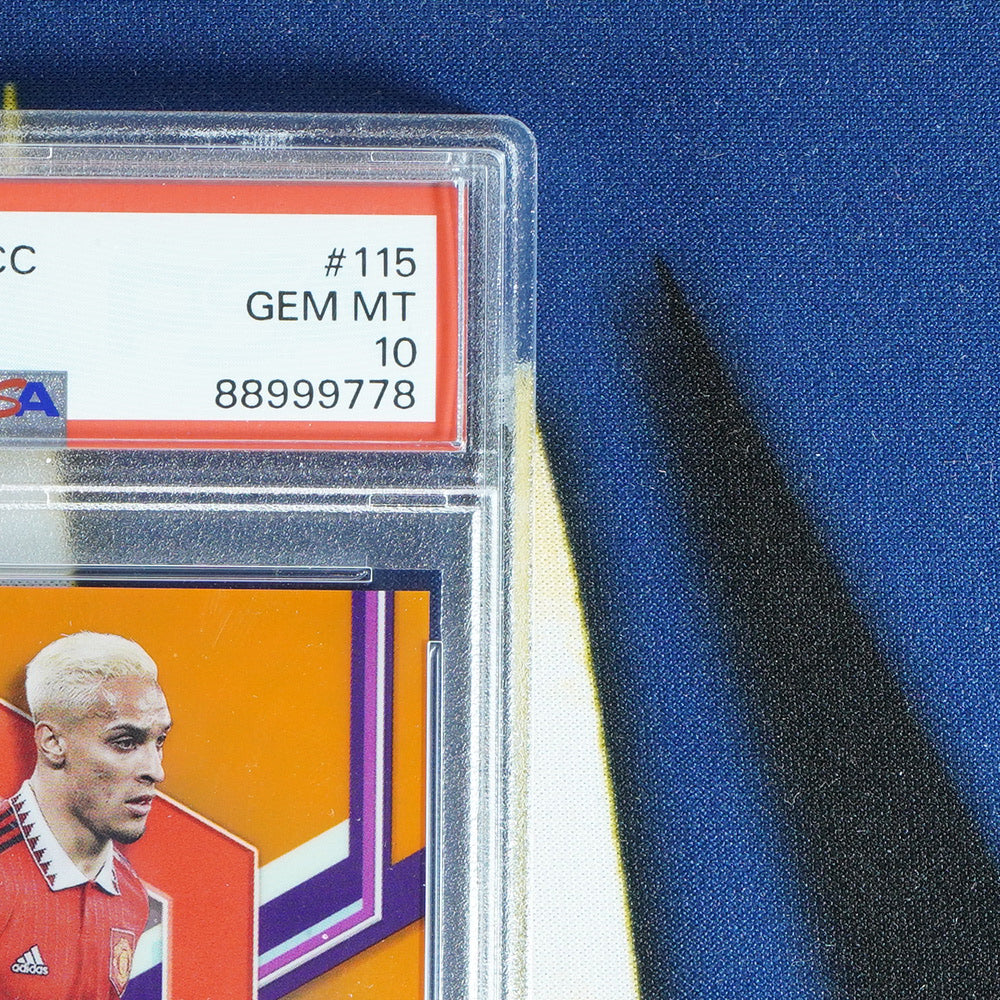 Antony 2022-23 TOPPS FINEST UCC Orange /25 #115  [PSA 10]